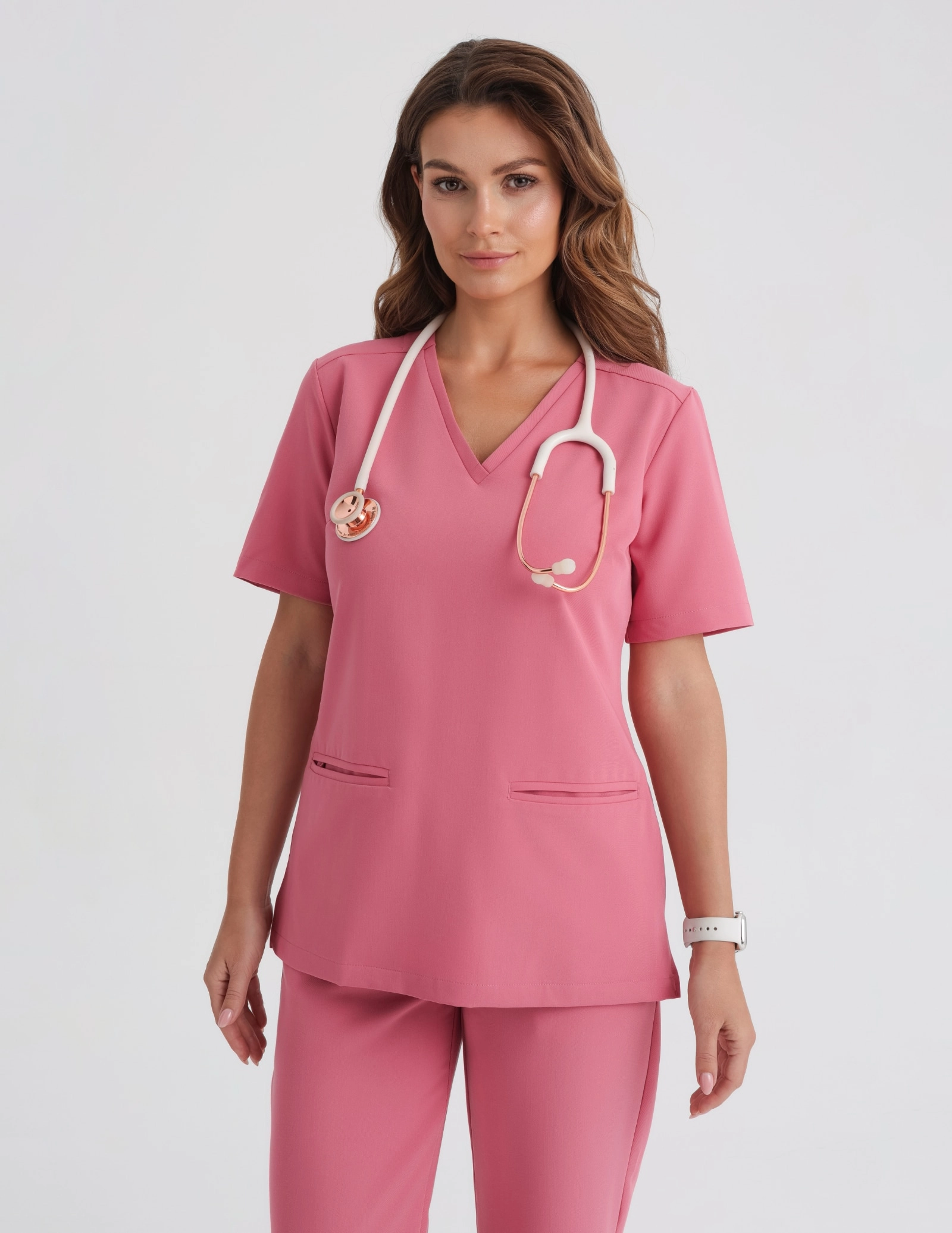 Bluza Medyczna Casy - RASPBERRY CRUSH