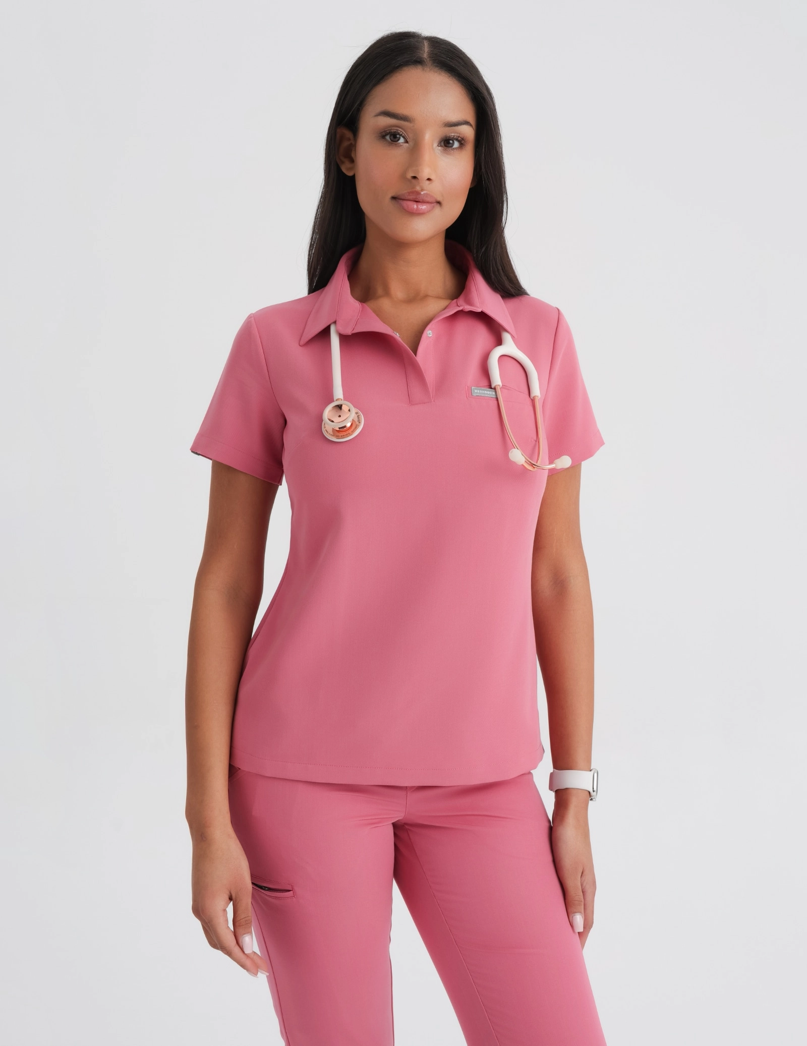 Bluza Medyczna Polo - RASPBERRY CRUSH