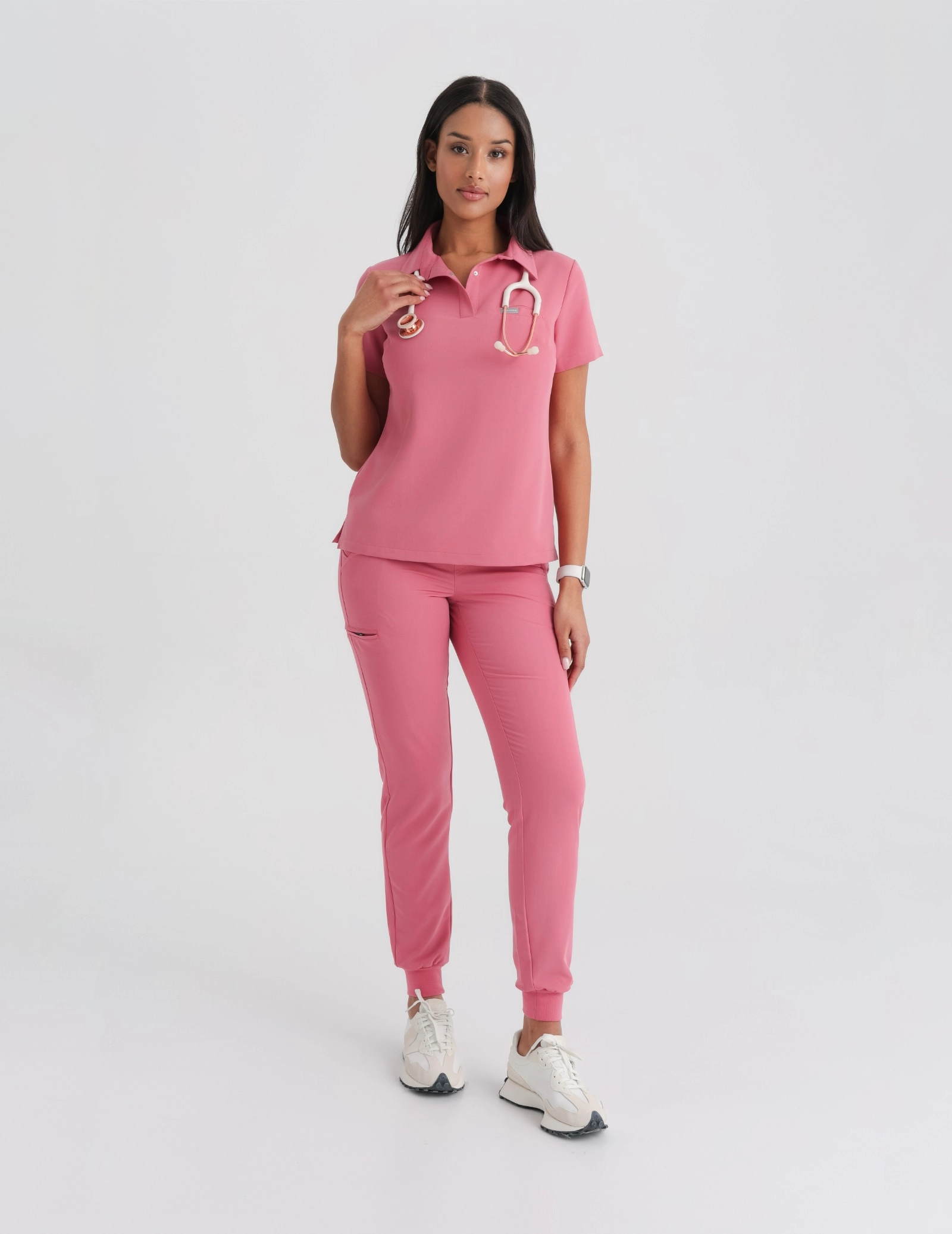 Bluza Medyczna Polo - RASPBERRY CRUSH