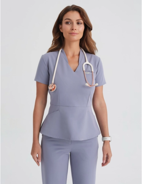 Bluza Medyczna Kori - MILKY LAVENDER