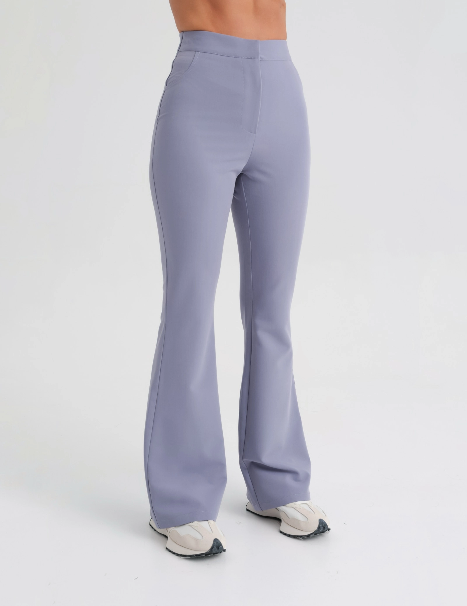 Spodnie Damskie Flare - MILKY LAVENDER Spodnie Damskie Flare - MILKY LAVENDER