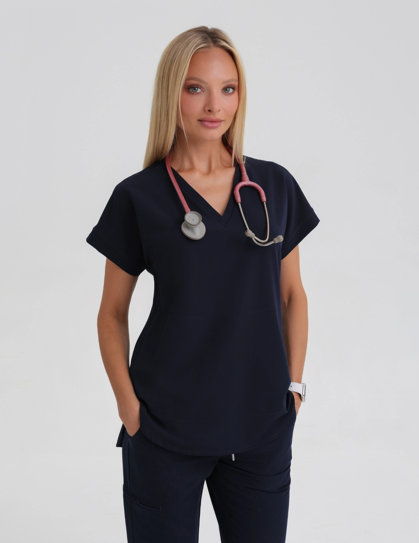 Bluza Medyczna Kendall - DARK NAVY