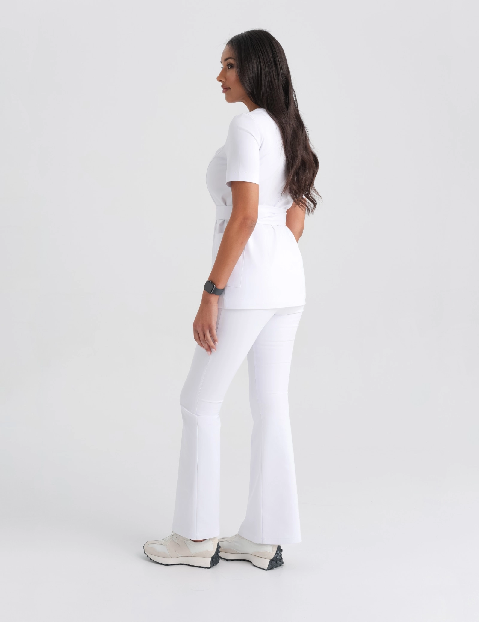 Bluza Medyczna Wiązana Auri - WHITE