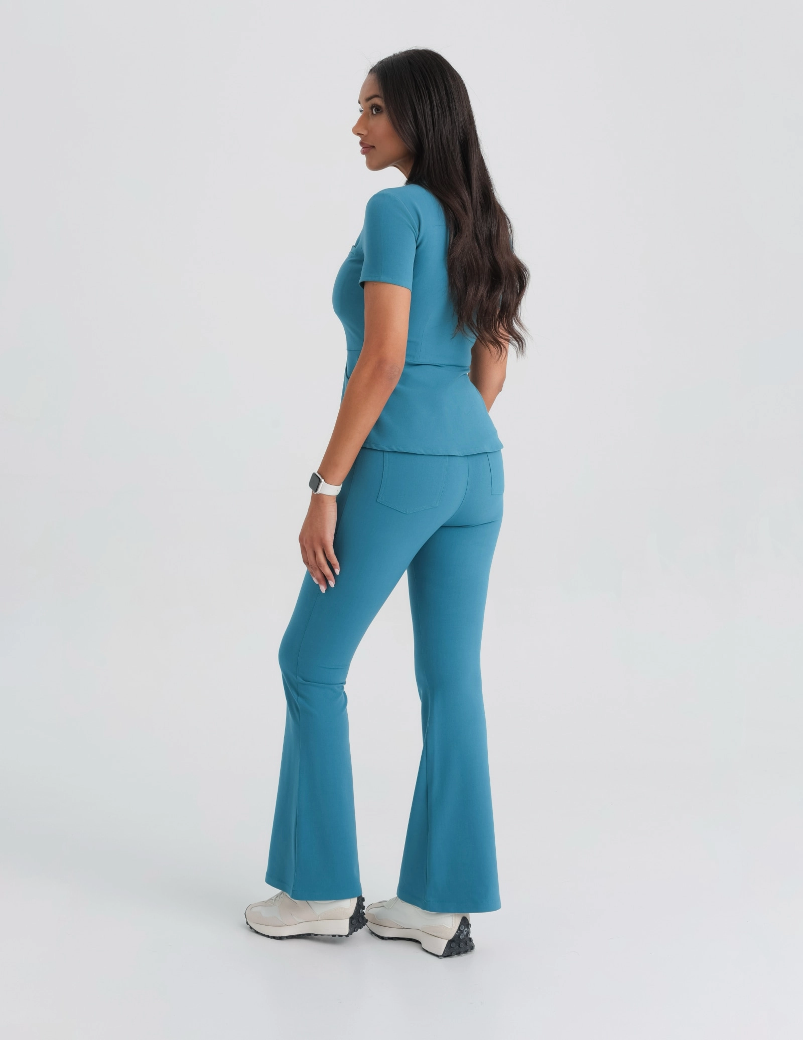 Spodnie Damskie Flare - OCEAN BLUE Spodnie Damskie Flare - OCEAN BLUE