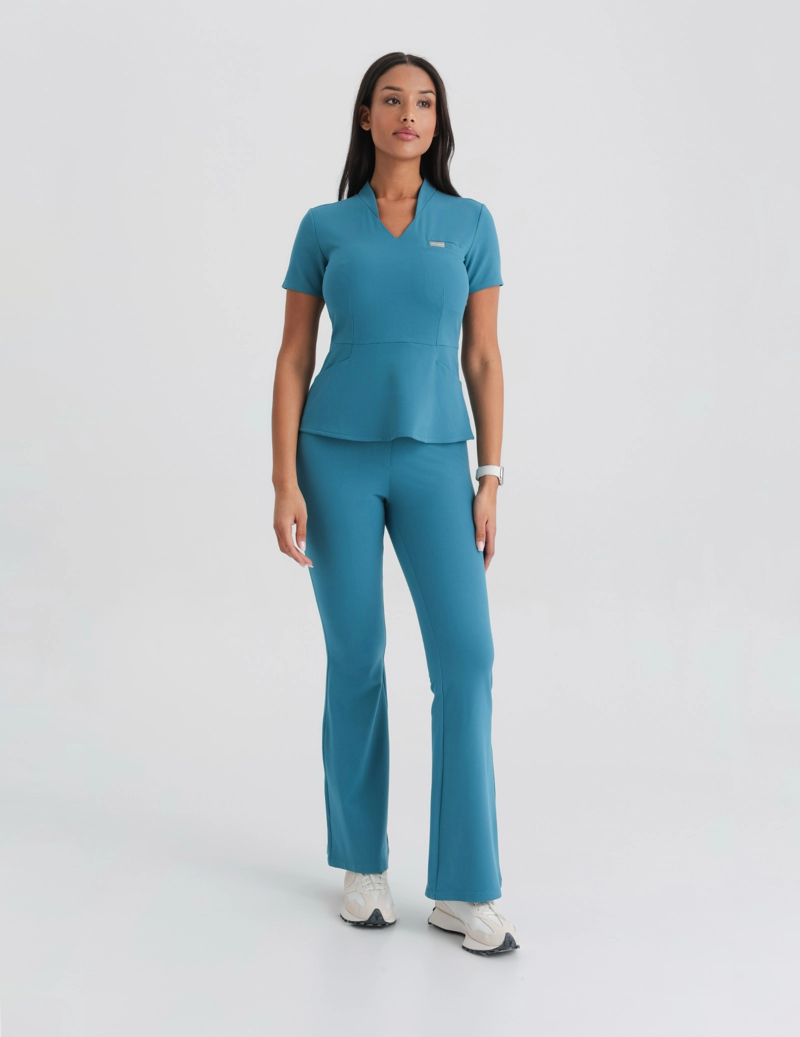 Spodnie Damskie Flare - OCEAN BLUE Spodnie Damskie Flare - OCEAN BLUE