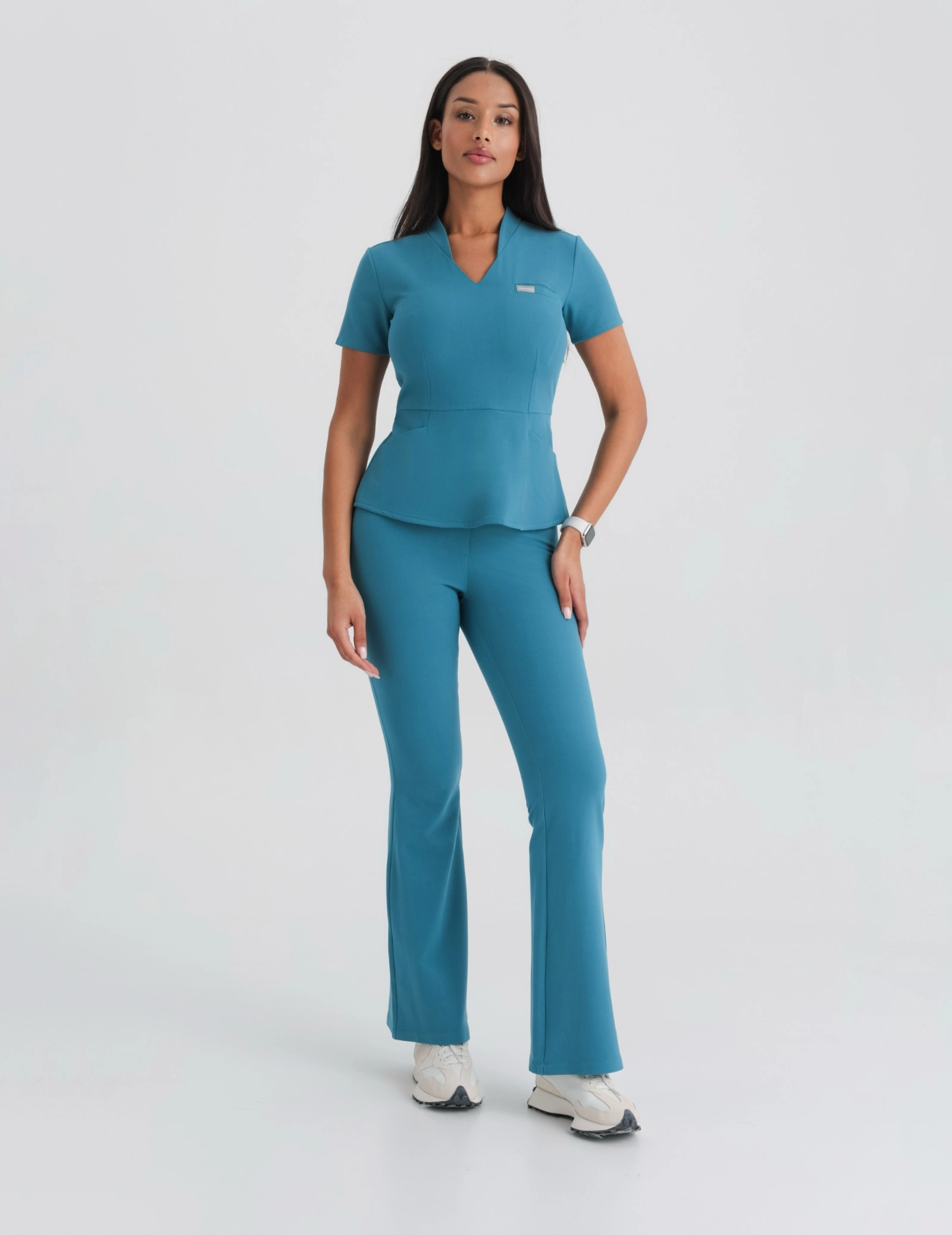 Spodnie Damskie Flare - OCEAN BLUE Spodnie Damskie Flare - OCEAN BLUE