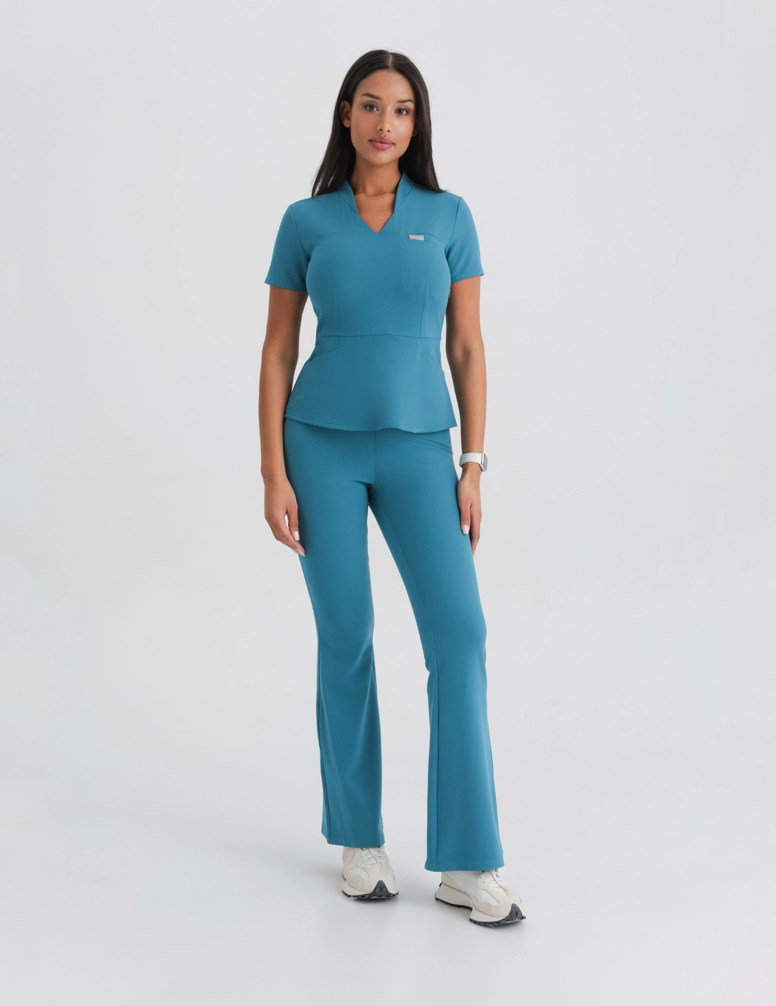 Spodnie Damskie Flare - OCEAN BLUE Spodnie Damskie Flare - OCEAN BLUE