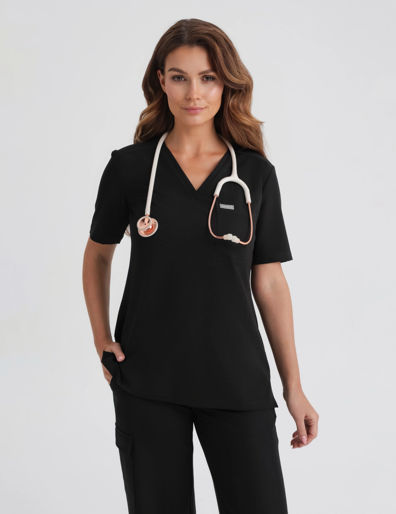 Bluza Medyczna Raya One Pocket - BLACK