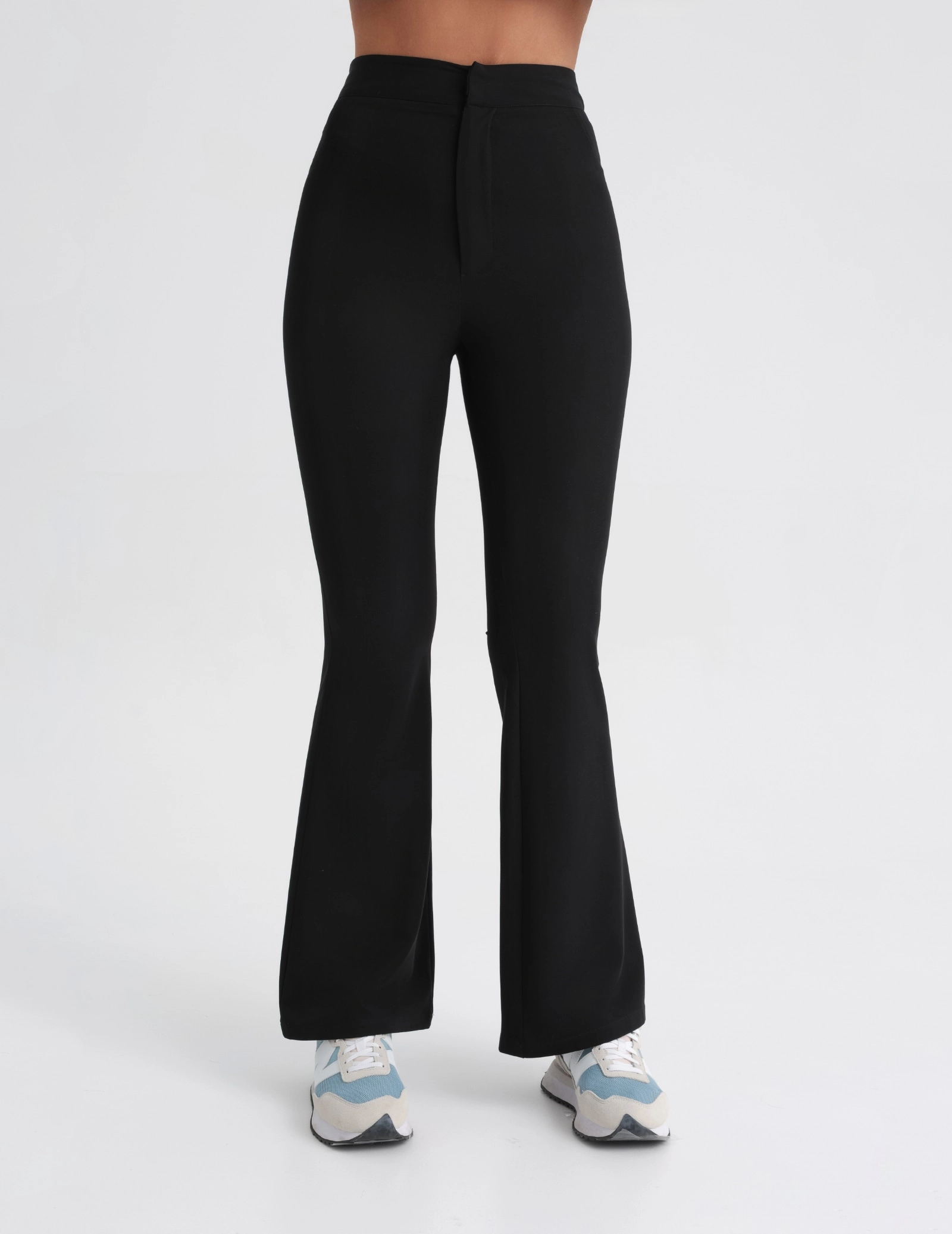 Spodnie Damskie Flare - BLACK