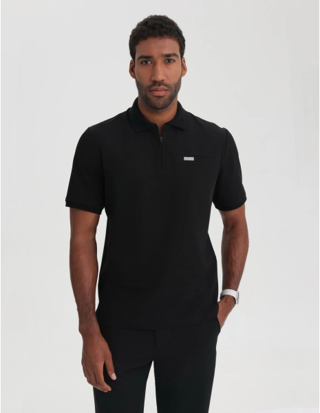 Bluza Medyczna Polo Męska - BLACK