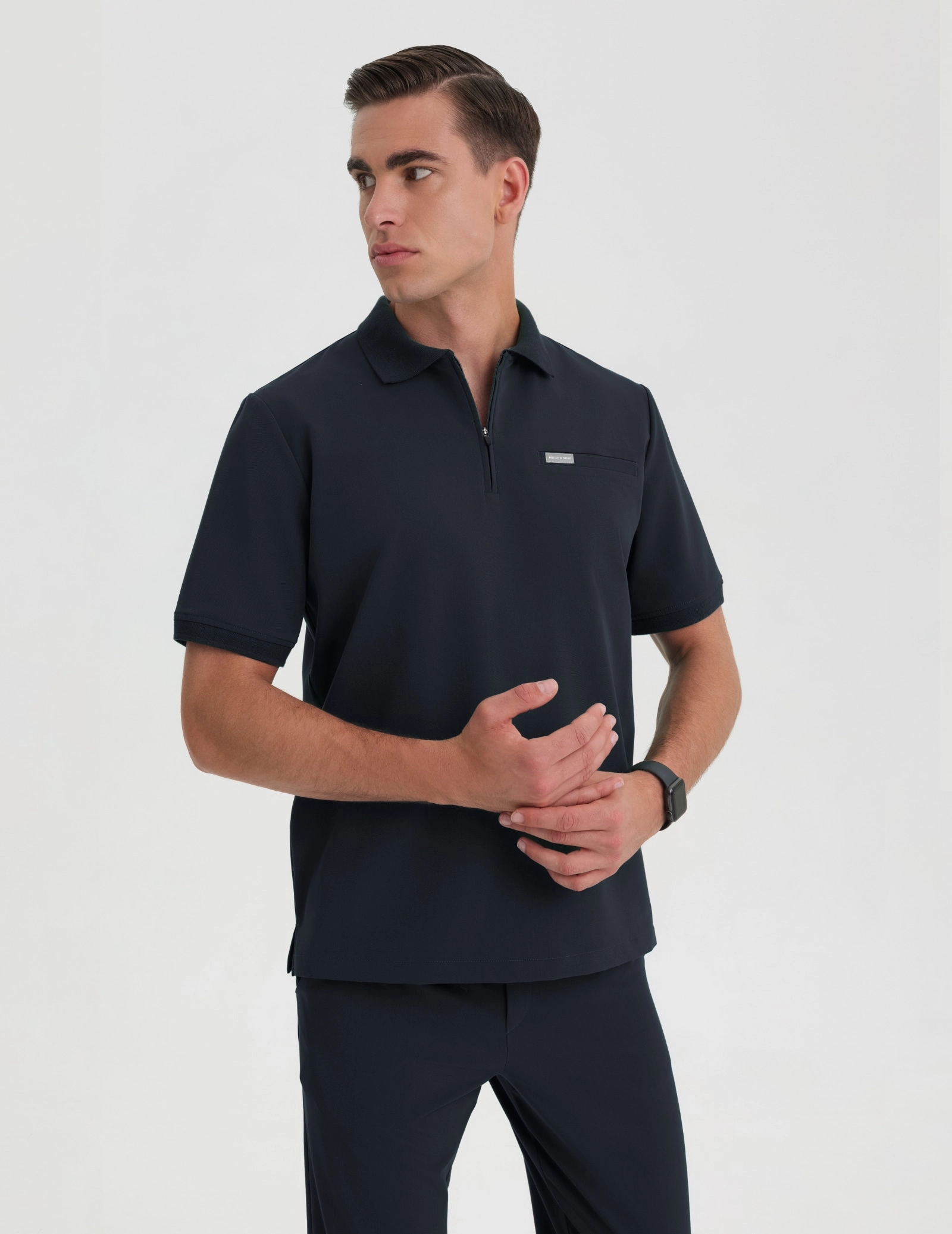 Bluza Medyczna Polo Męska - MIDNIGHT BLUE