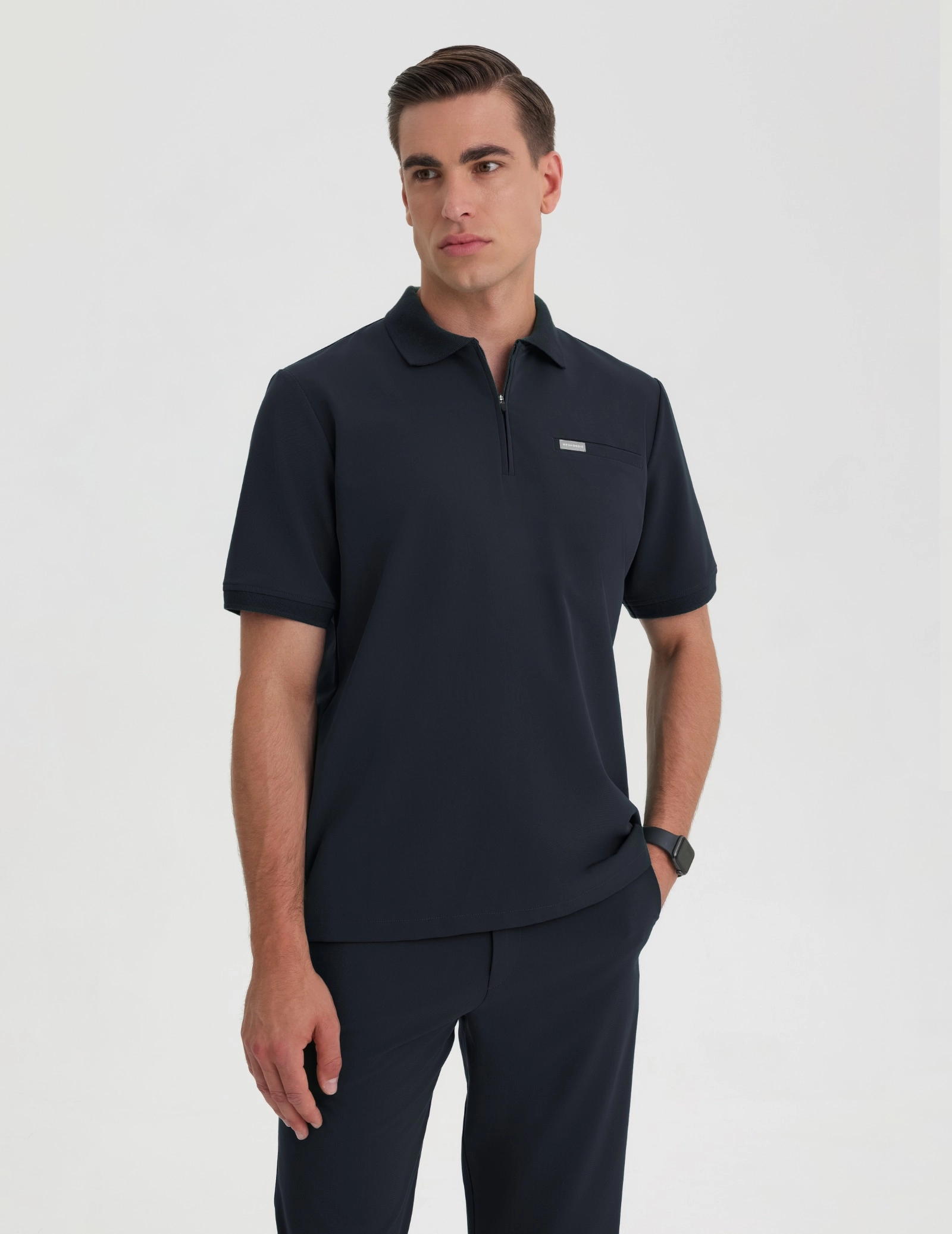 Bluza Medyczna Polo Męska - MIDNIGHT BLUE