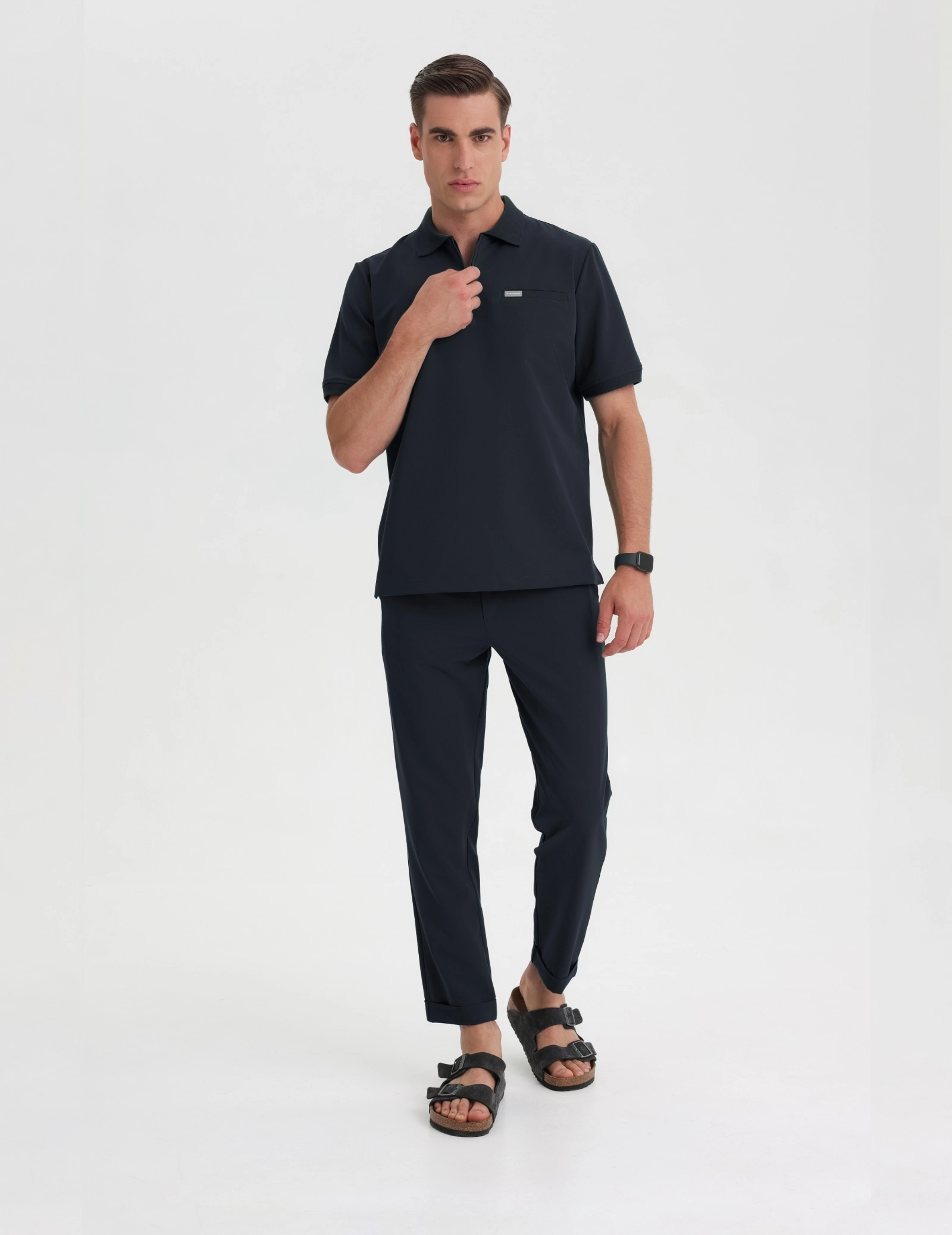 Bluza Medyczna Polo Męska - MIDNIGHT BLUE
