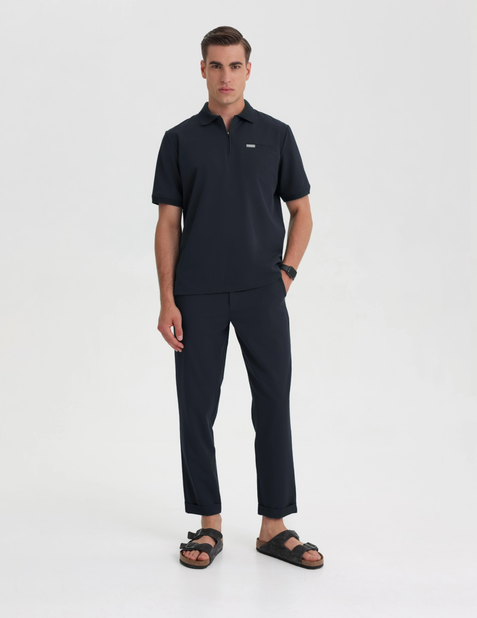 Bluza Medyczna Polo Męska - MIDNIGHT BLUE Bluza Medyczna Polo Męska - MIDNIGHT BLUE