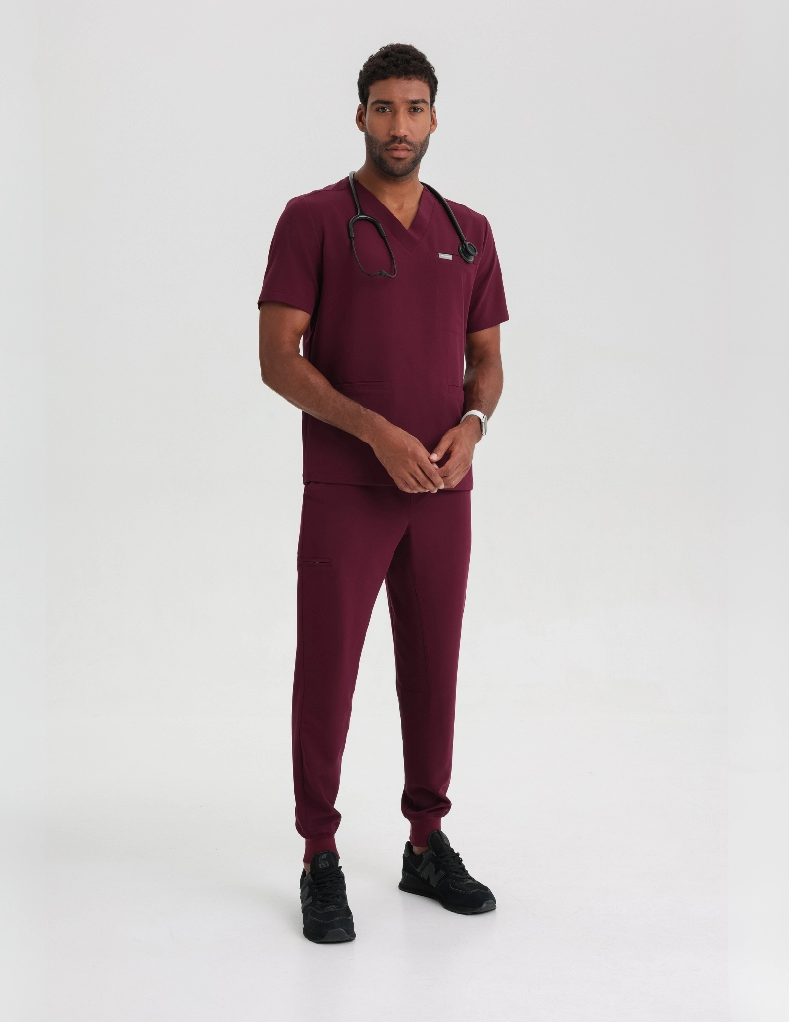 Spodnie Joggery Męskie - BURGUNDY