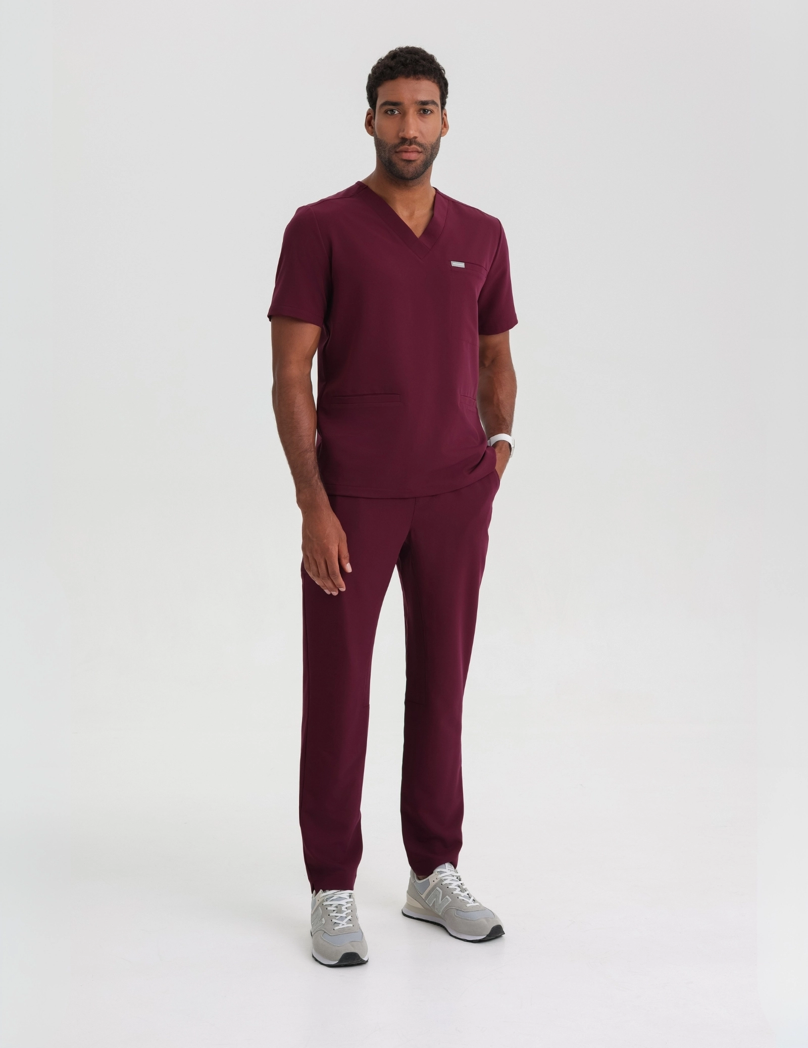 Spodnie Basic Męskie - BURGUNDY