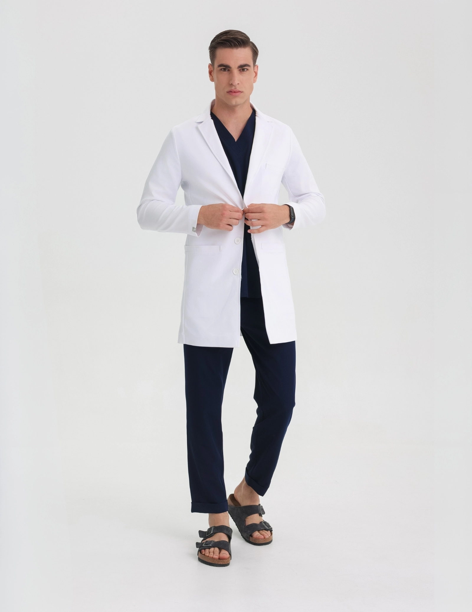 Fartuch Medyczny Męski Slim Fit - COLTON Fartuch Medyczny Męski Slim Fit - COLTON