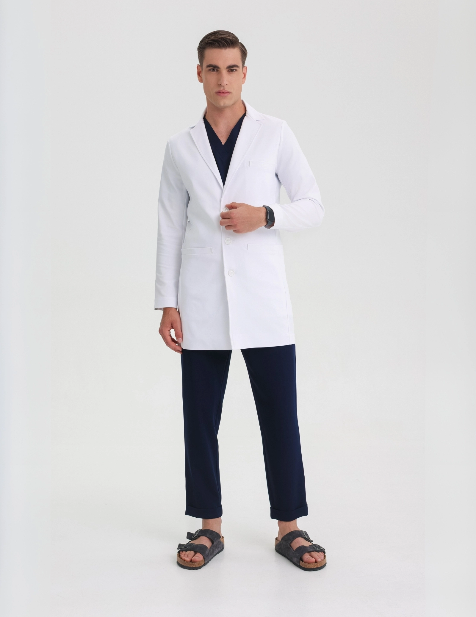 Fartuch Medyczny Męski Slim Fit - COLTON Fartuch Medyczny Męski Slim Fit - COLTON