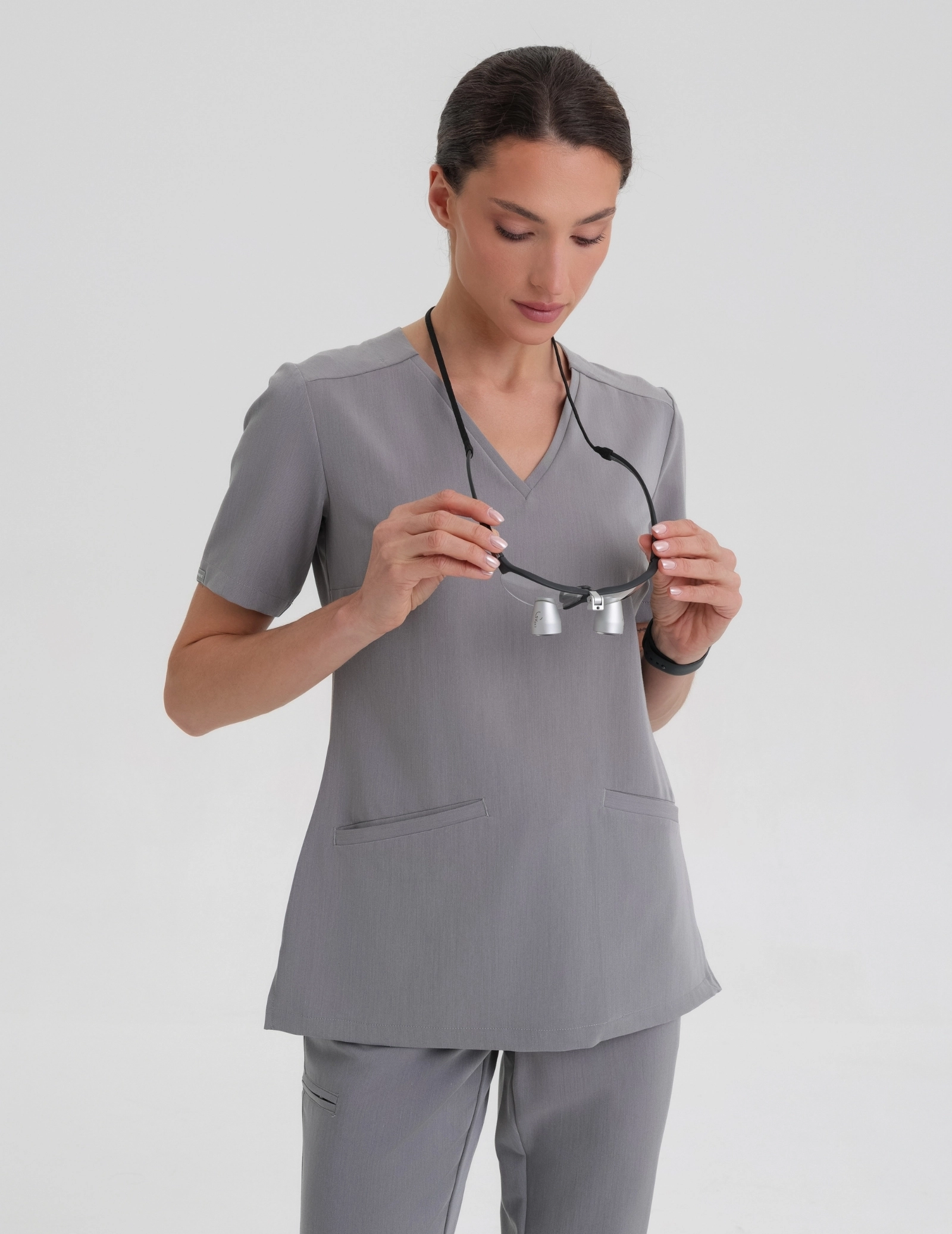 Bluza Medyczna Casy - SHARK GRAY