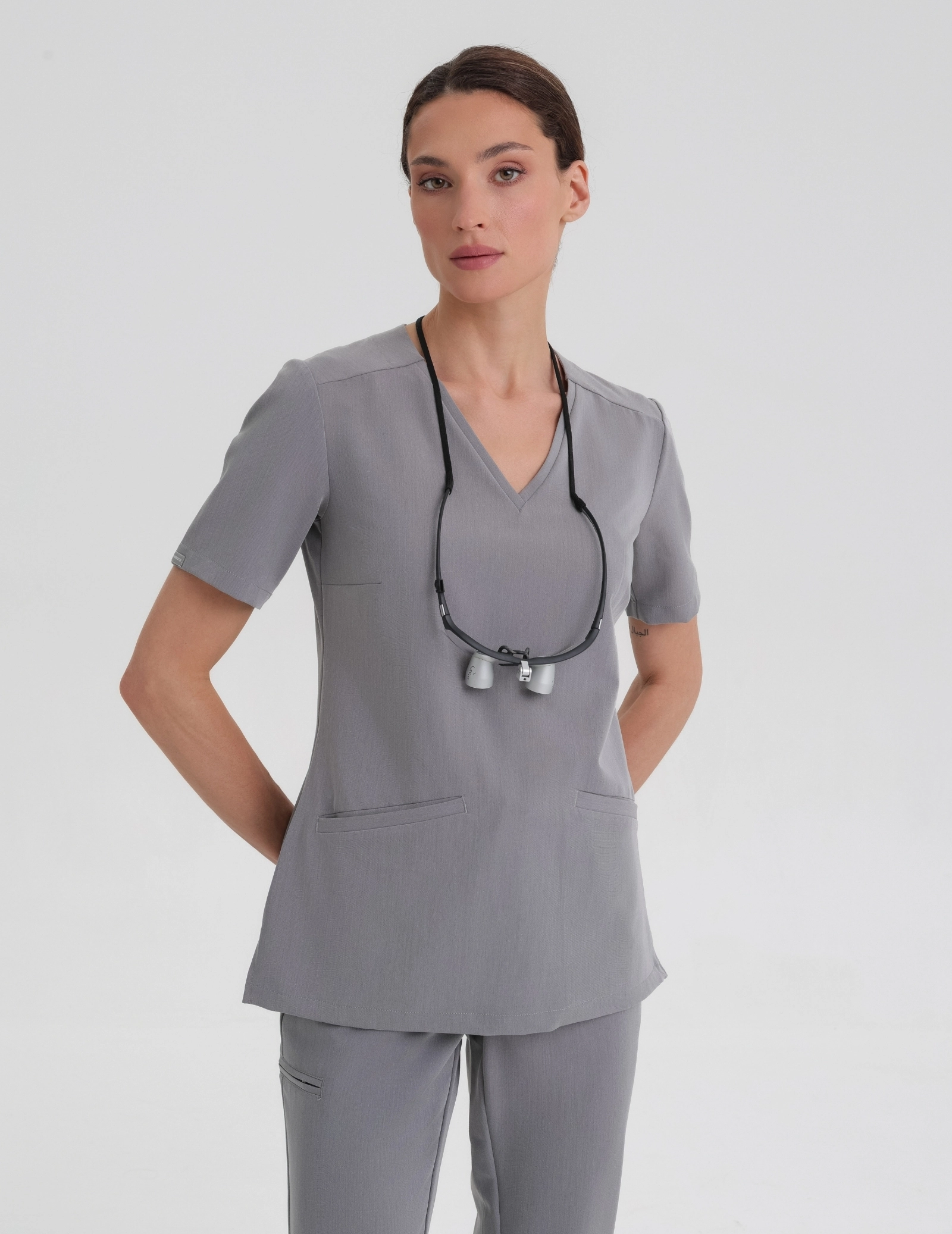 Bluza Medyczna Casy - SHARK GRAY