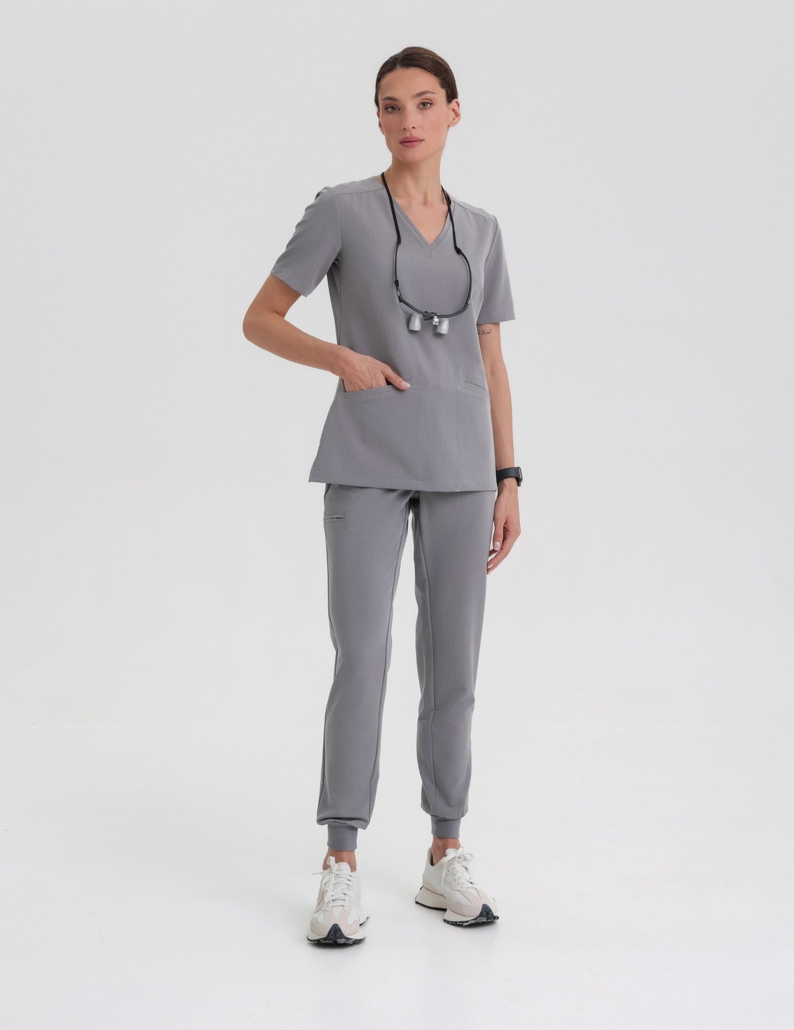 Bluza Medyczna Casy - SHARK GRAY