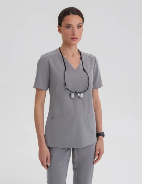 Bluza Medyczna Casy - SHARK GRAY