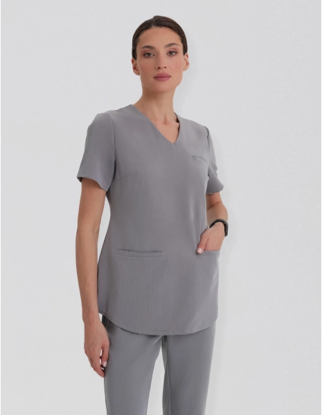 Bluza Medyczna Grace - SHARK GRAY
