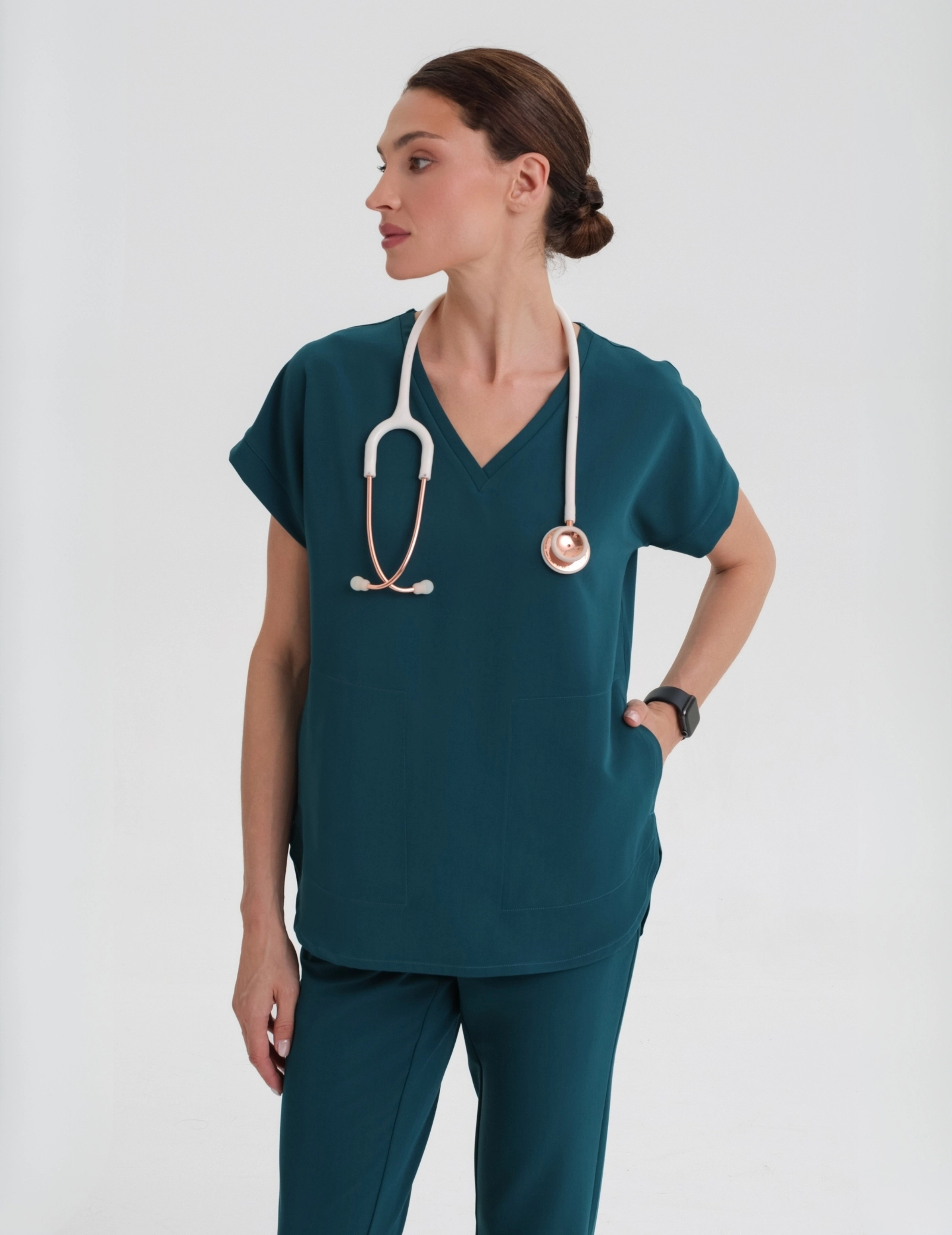 Bluza Medyczna Kendall - DEEP GREEN Bluza Medyczna Kendall - DEEP GREEN