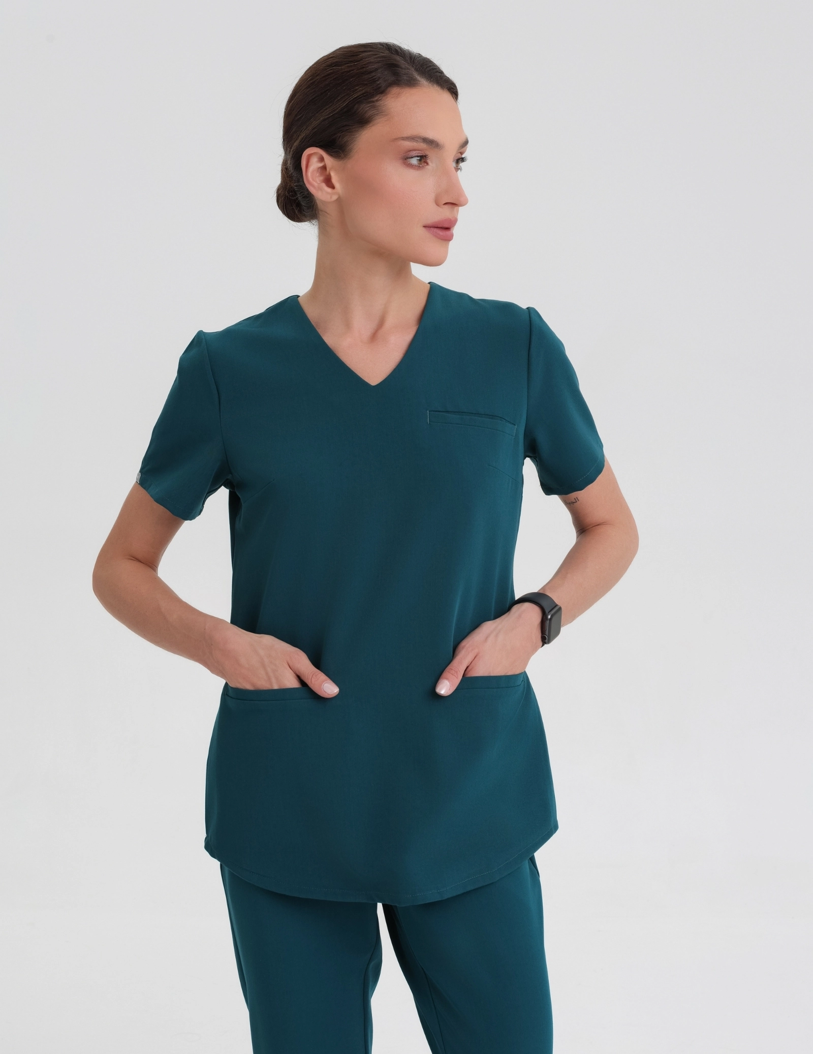 Bluza Medyczna Grace - DEEP GREEN