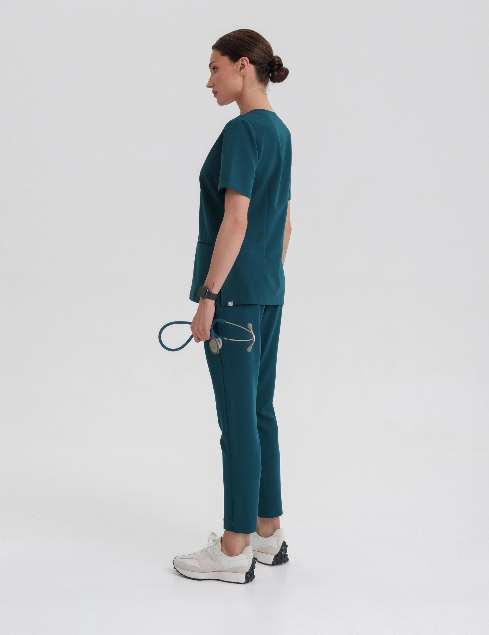Spodnie Damskie Basic - DEEP GREEN