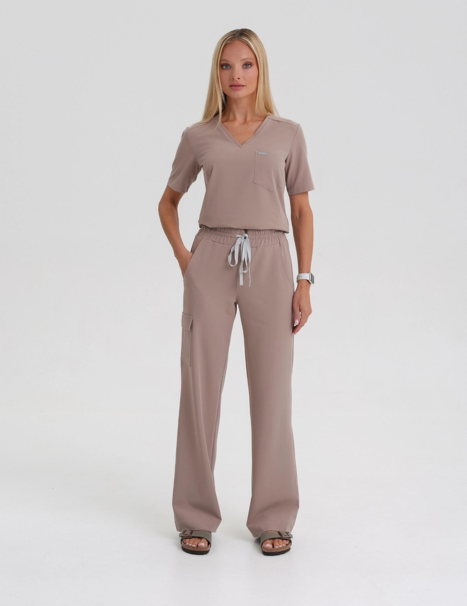 Bluza Medyczna Raya One Pocket - BEIGE