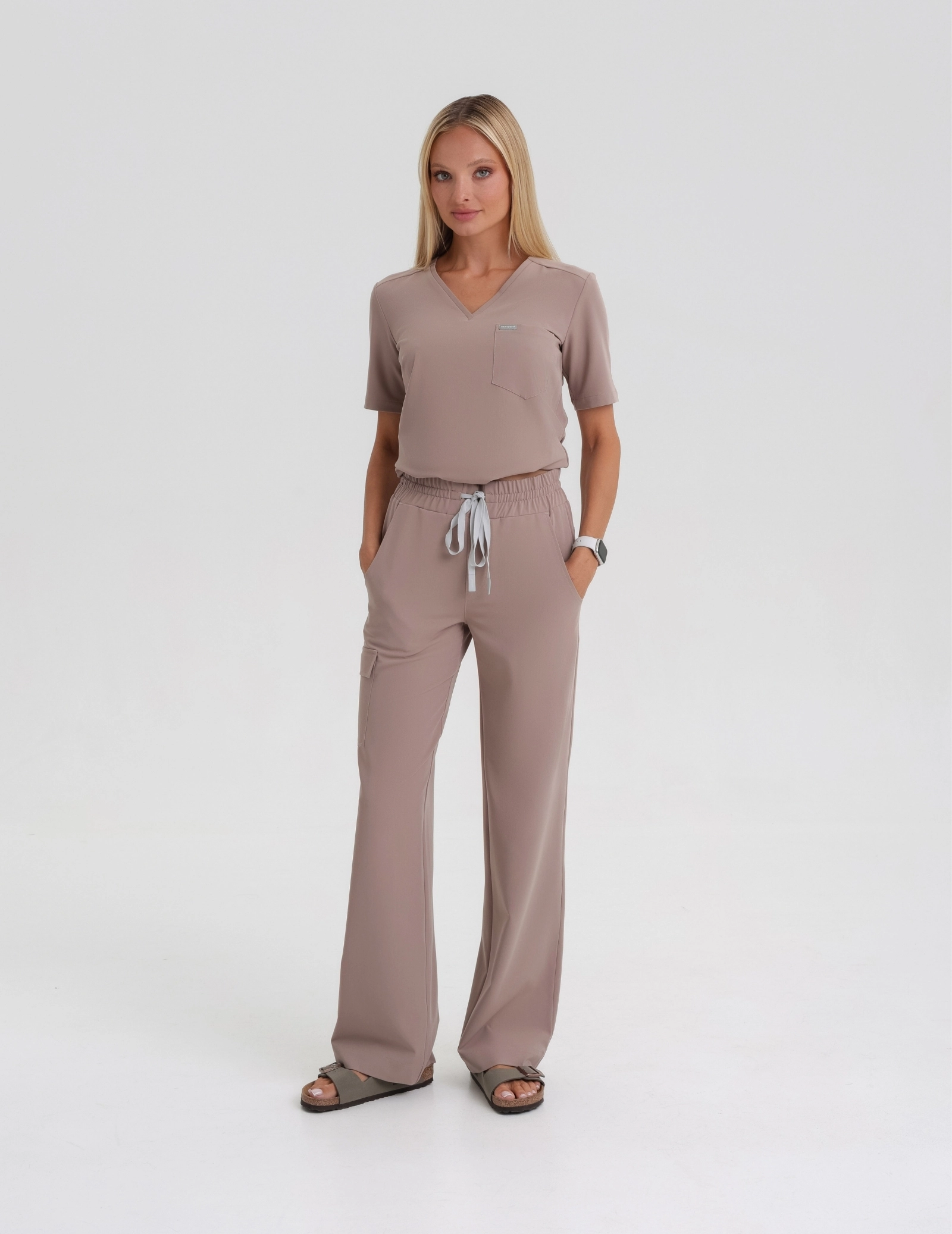 Spodnie Damskie Yoga - BEIGE