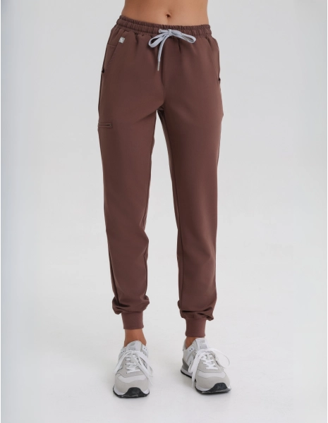 Spodnie Joggery damskie - MILKY BROWN