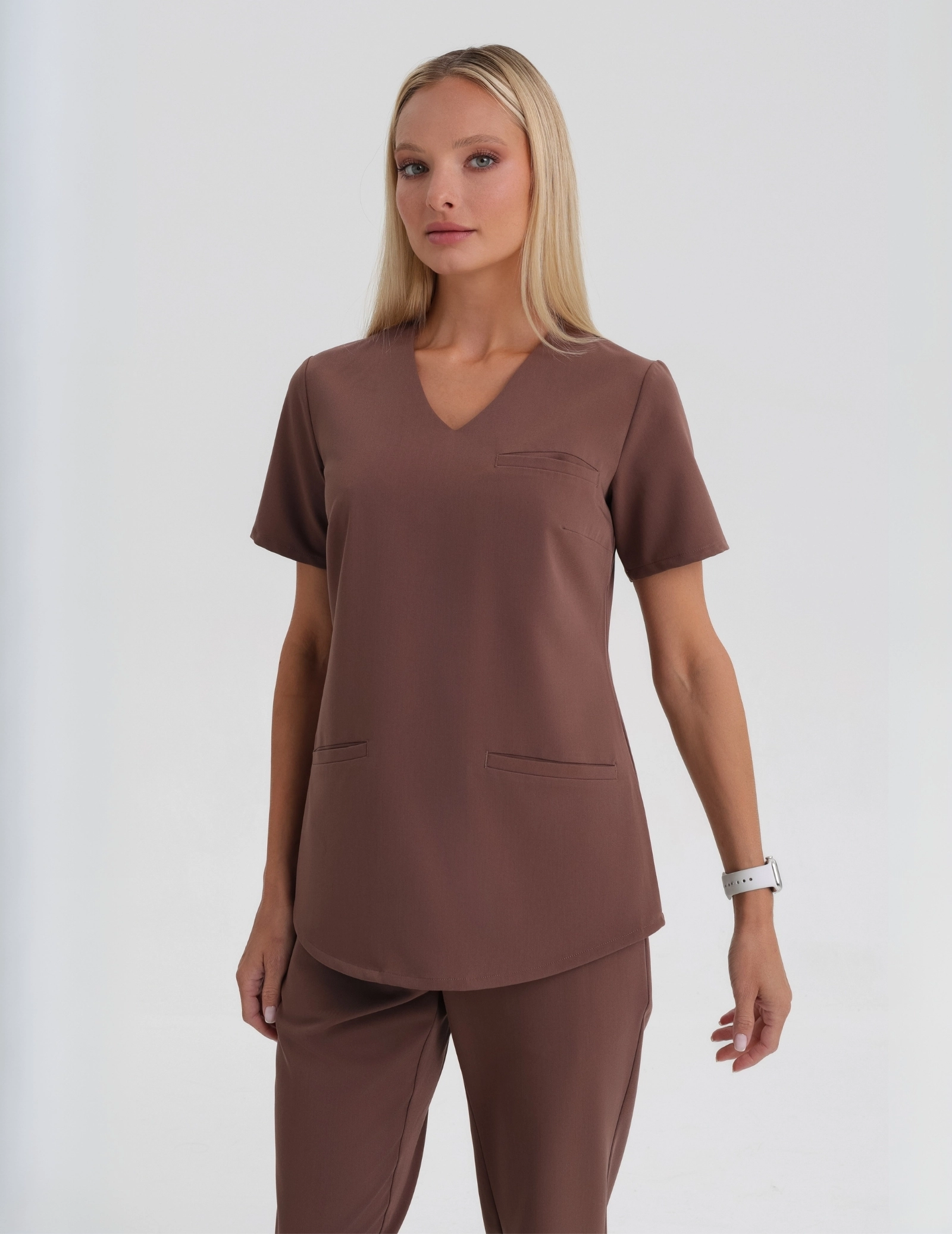 Bluza Medyczna Grace - MILKY BROWN