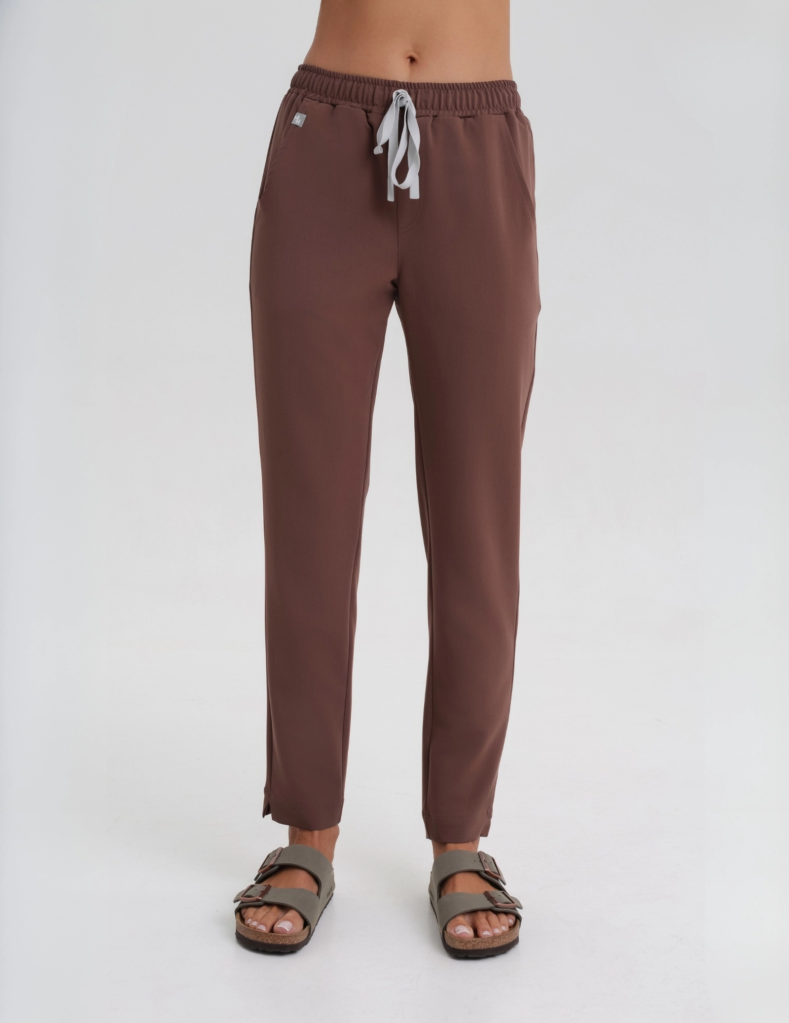 Spodnie Damskie Basic - MILKY BROWN