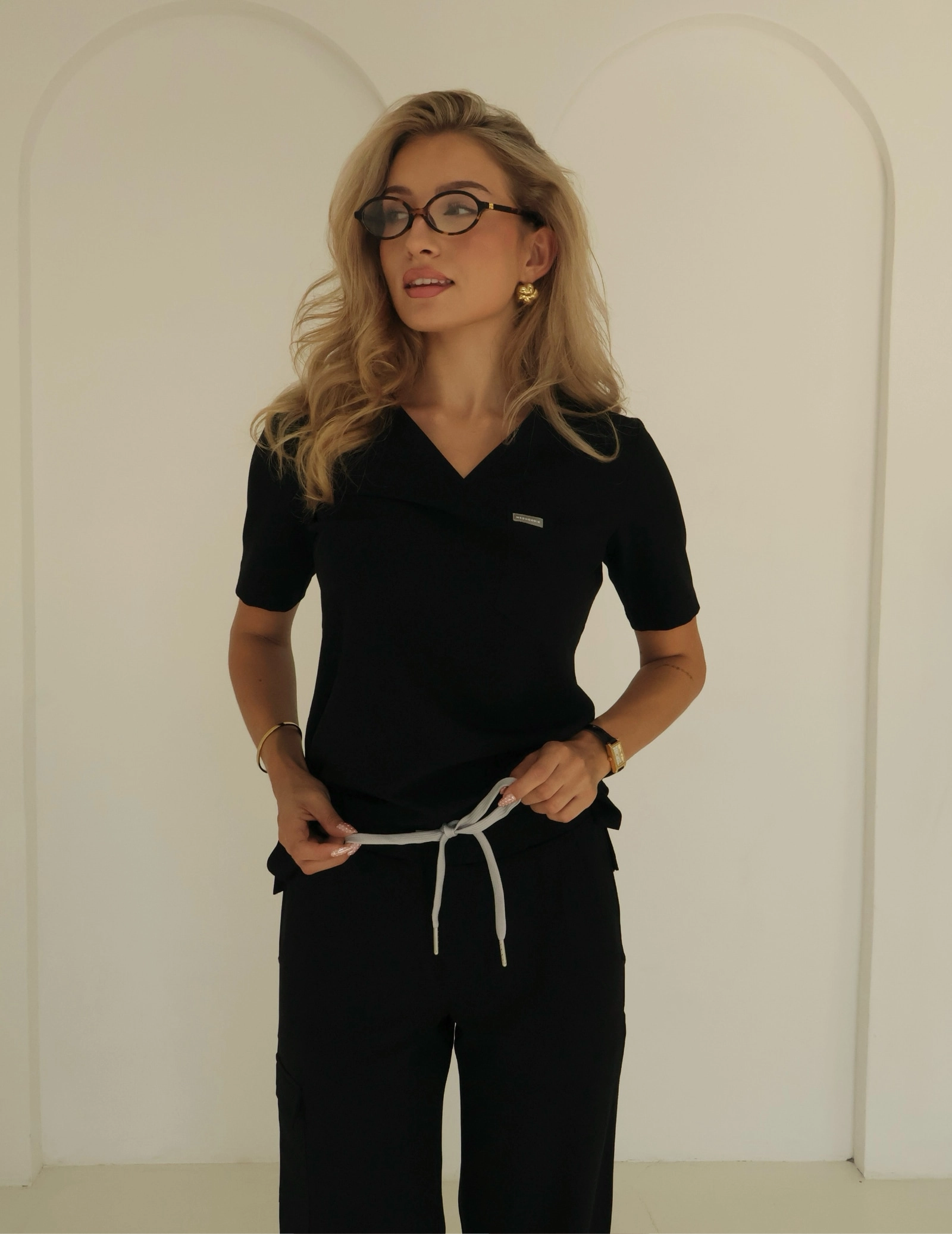 Bluza Medyczna Raya One Pocket - BLACK