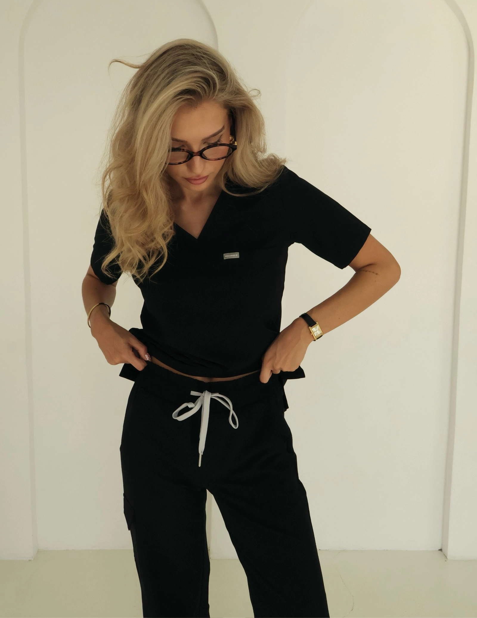 Bluza Medyczna Raya One Pocket - BLACK