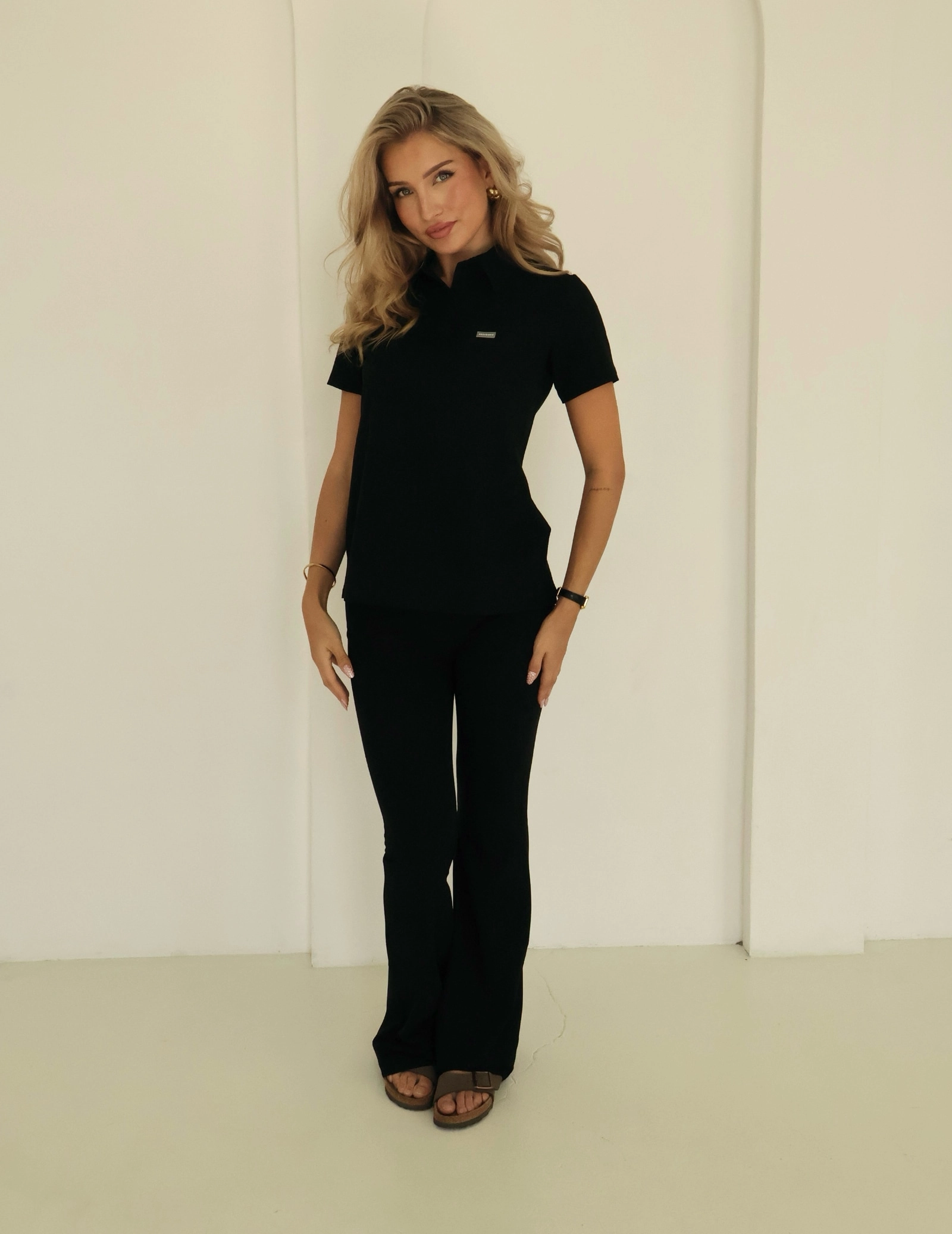 Bluza Medyczna Polo - BLACK