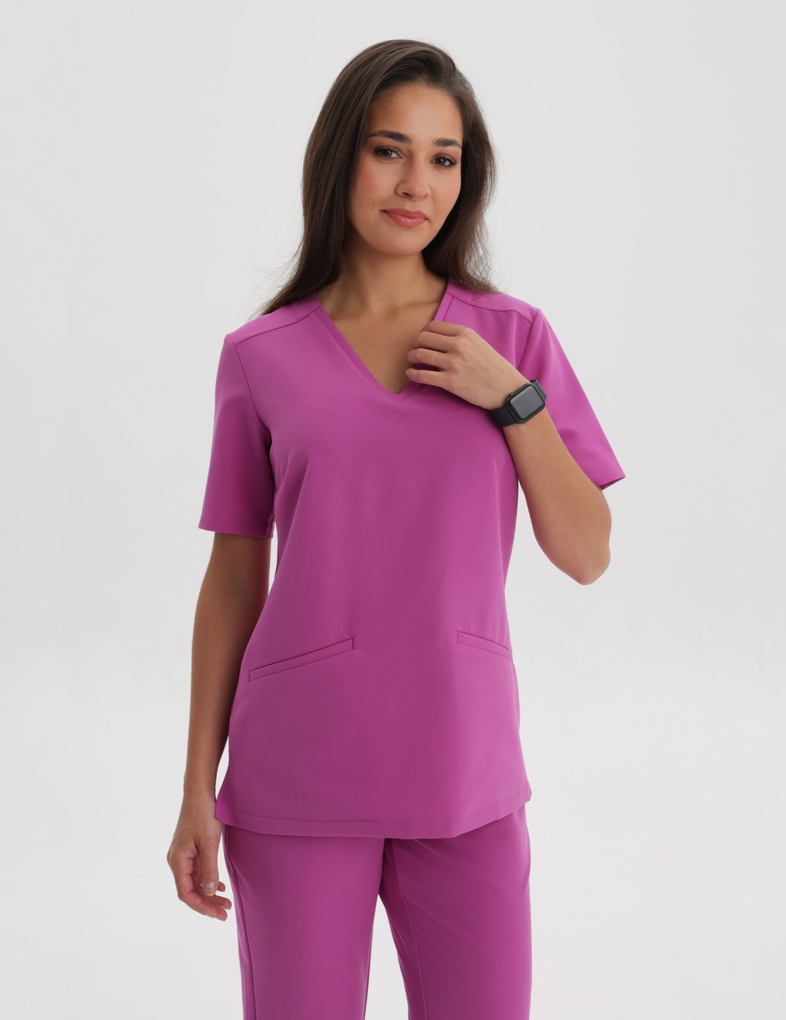 Bluza Medyczna Casy - ELECTRIC PINK