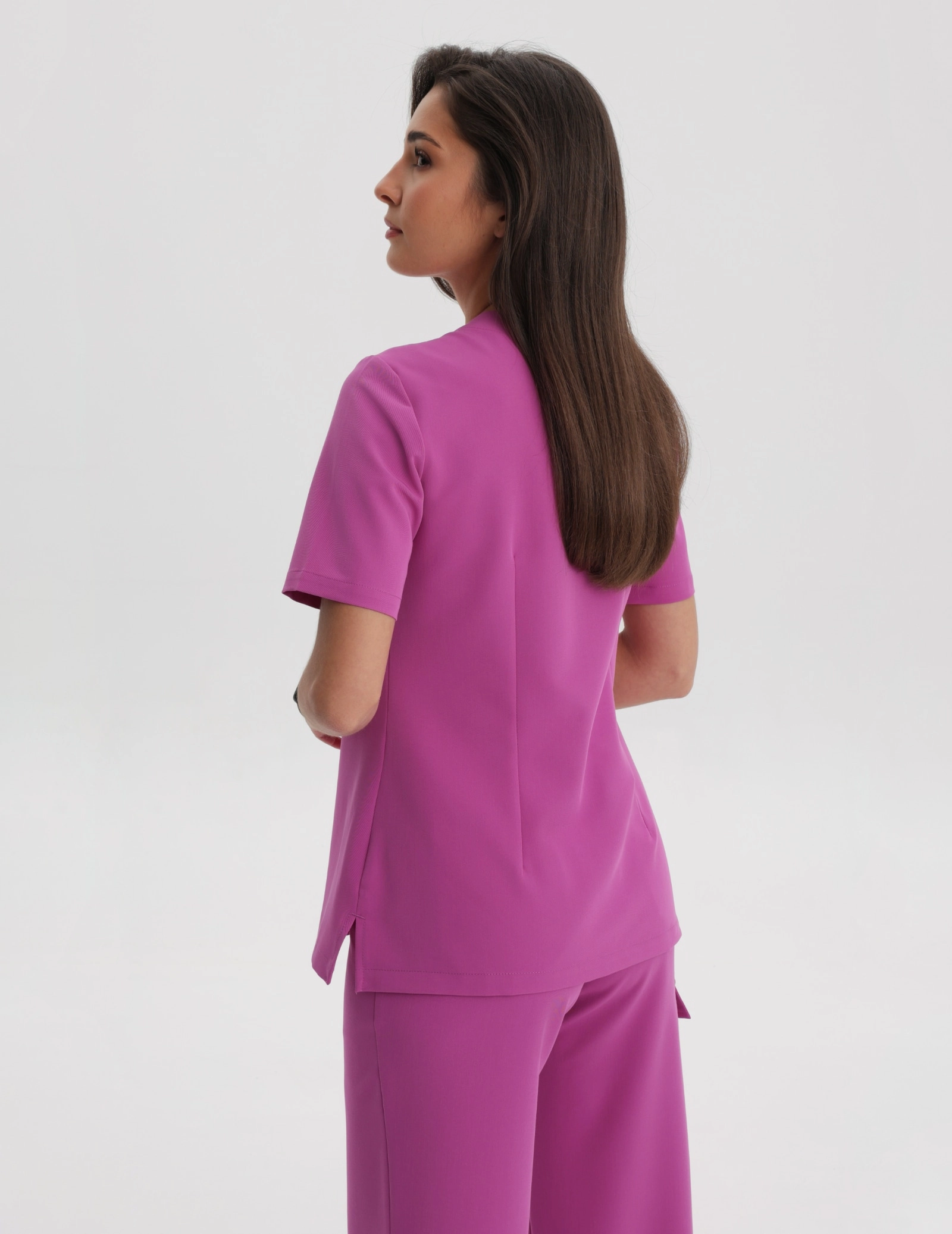 Bluza Medyczna Raya One Pocket - ELECTRIC PINK