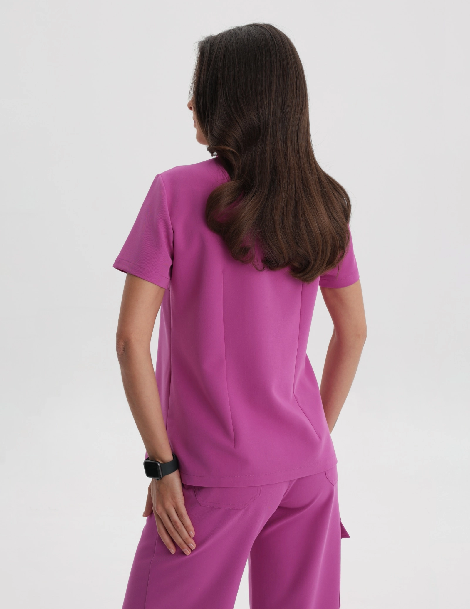 Bluza Medyczna Polo - ELECTRIC PINK