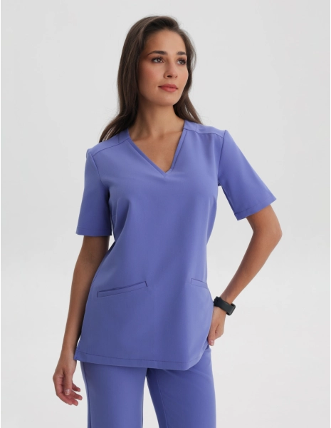 Bluza Medyczna Casy - DENIM BLUE