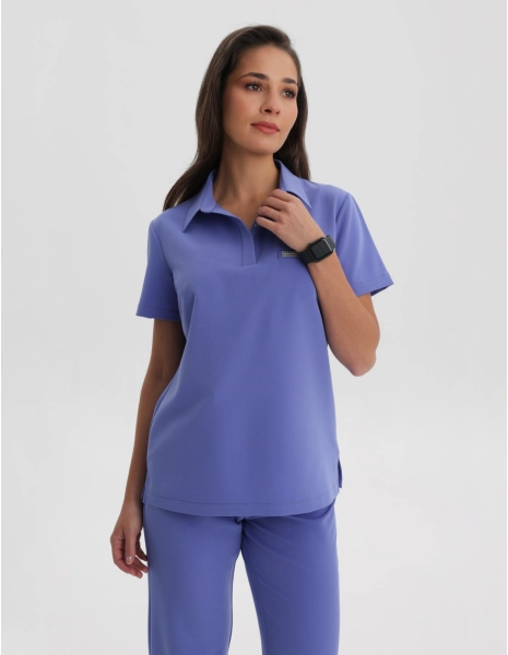 Bluza Medyczna Polo - DENIM BLUE