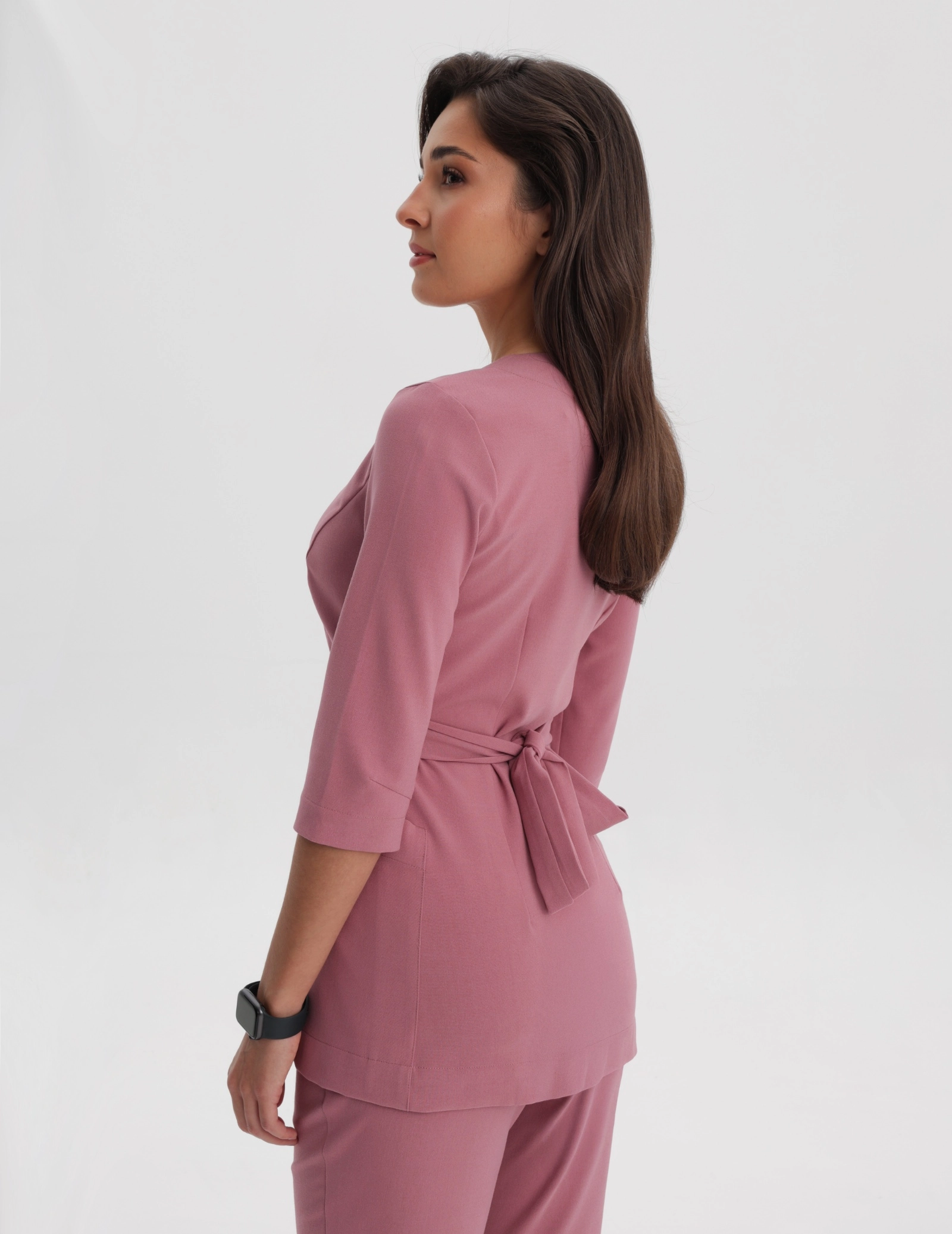 Bluza medyczna wiązana Rosalie - WOODROSE Bluza medyczna wiązana Rosalie - WOODROSE