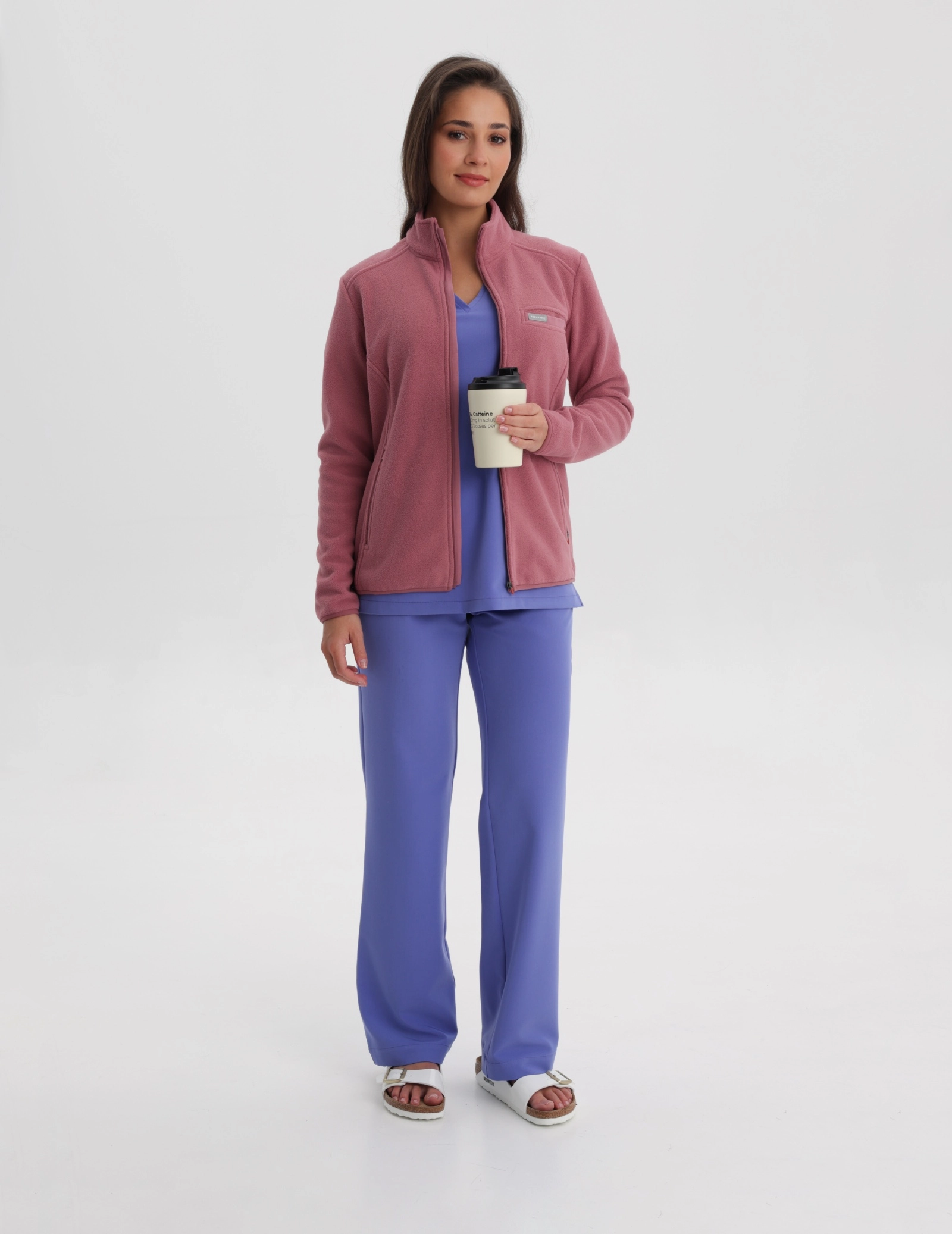 Bluza Polarowa Damska COZY HEAT - WOODROSE