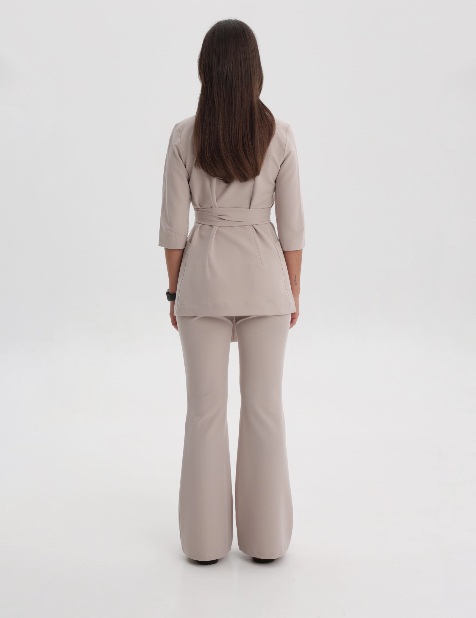 Bluza medyczna wiązana Rosalie - COCONUT