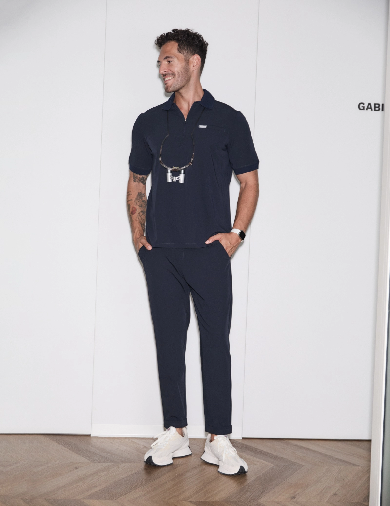 Bluza Medyczna Polo Męska - MIDNIGHT BLUE