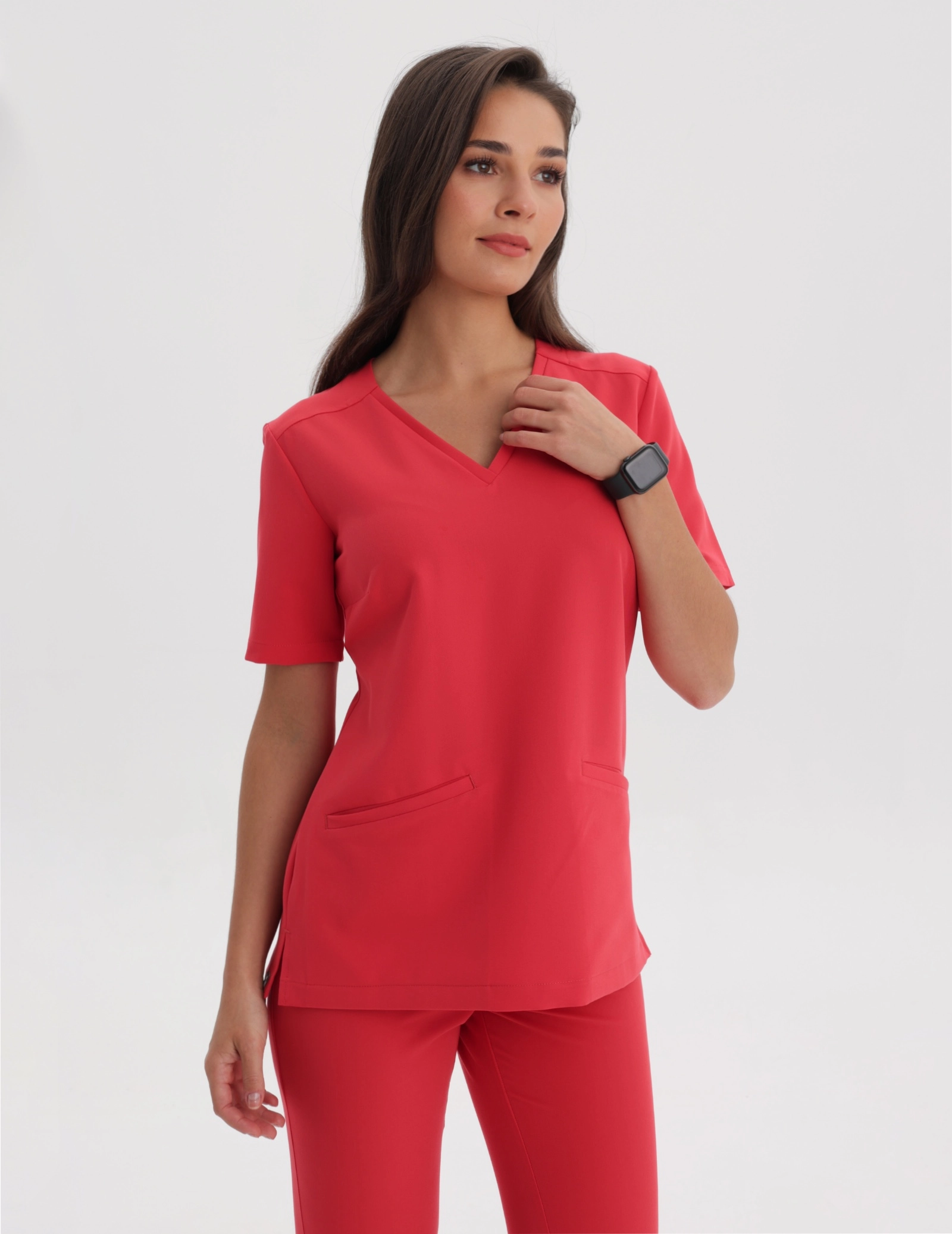 Bluza Medyczna Casy - POP RED Bluza Medyczna Casy - POP RED