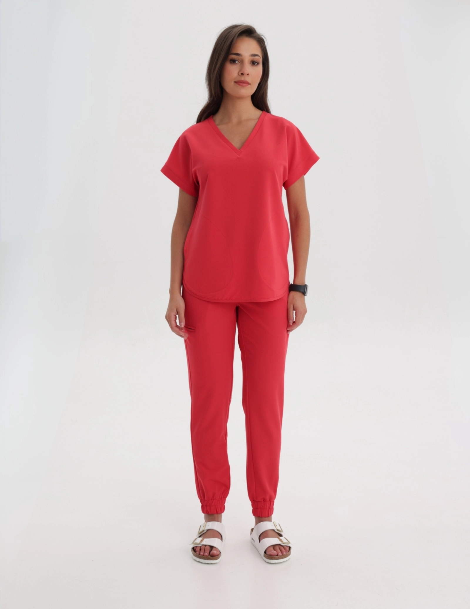 Bluza Medyczna Kendall - POP RED Bluza Medyczna Kendall - POP RED