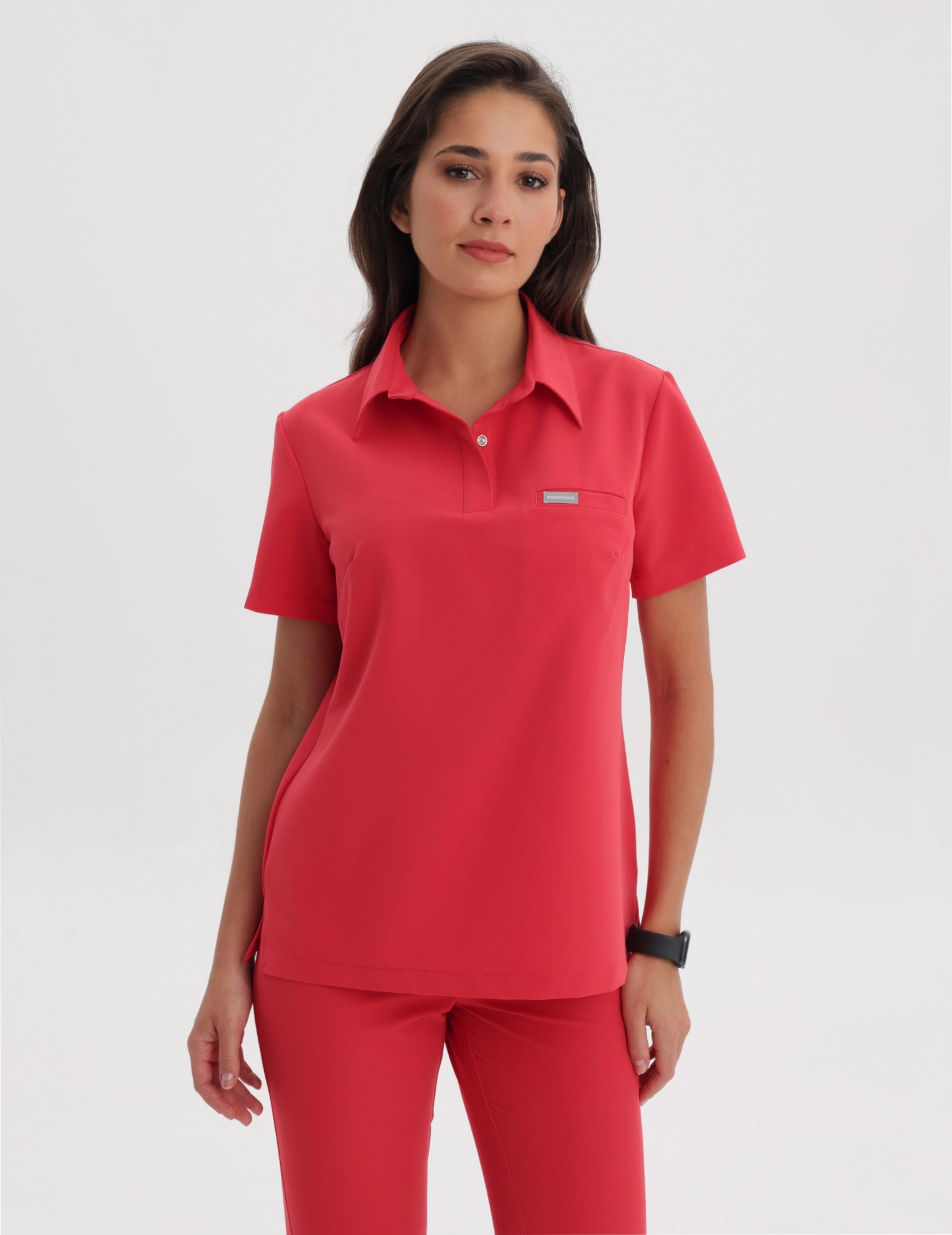 Bluza Medyczna Polo - POP RED
